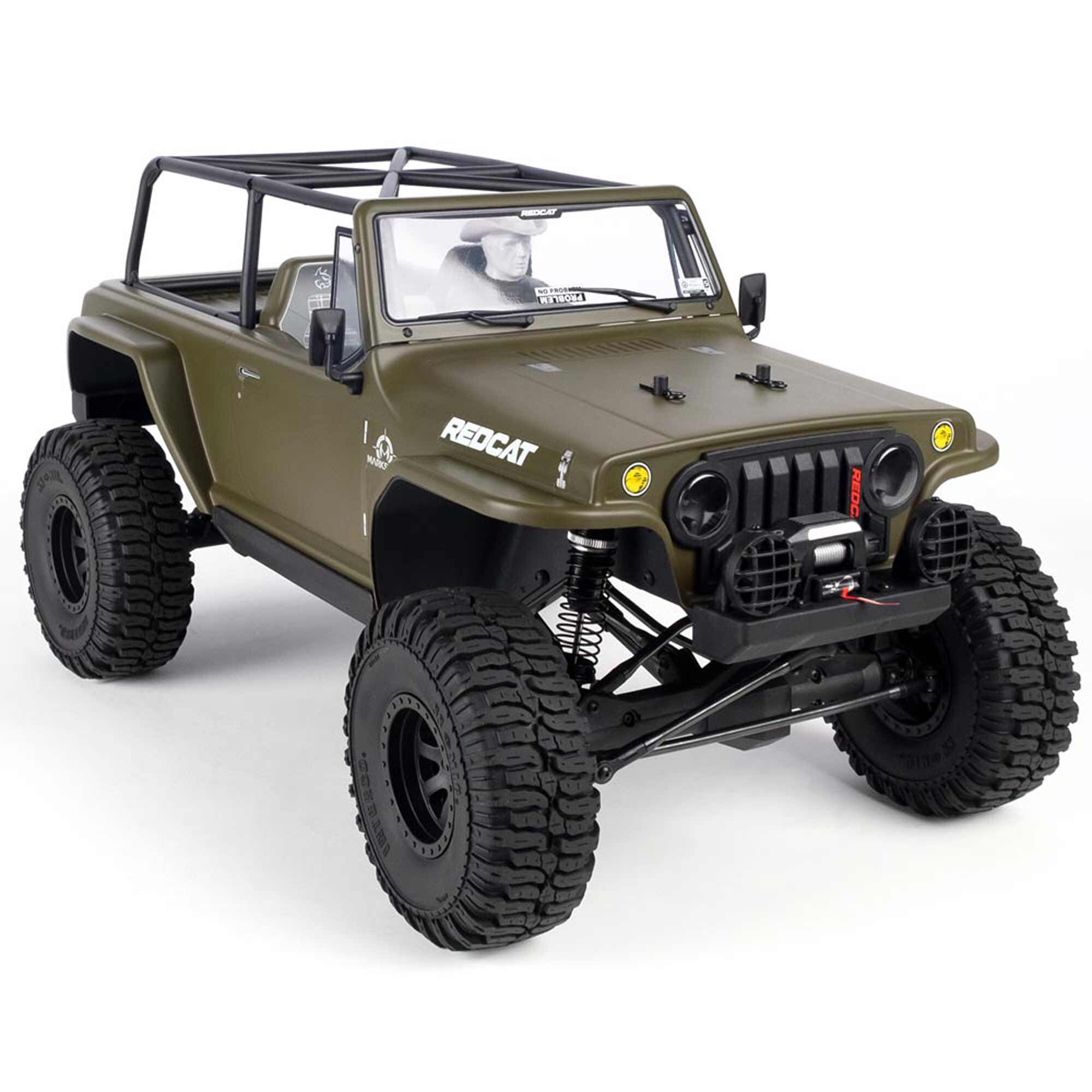 Redcat Racing 1/8 TC8 Marskman Brushed 4X4 Crawler RTR, Olive