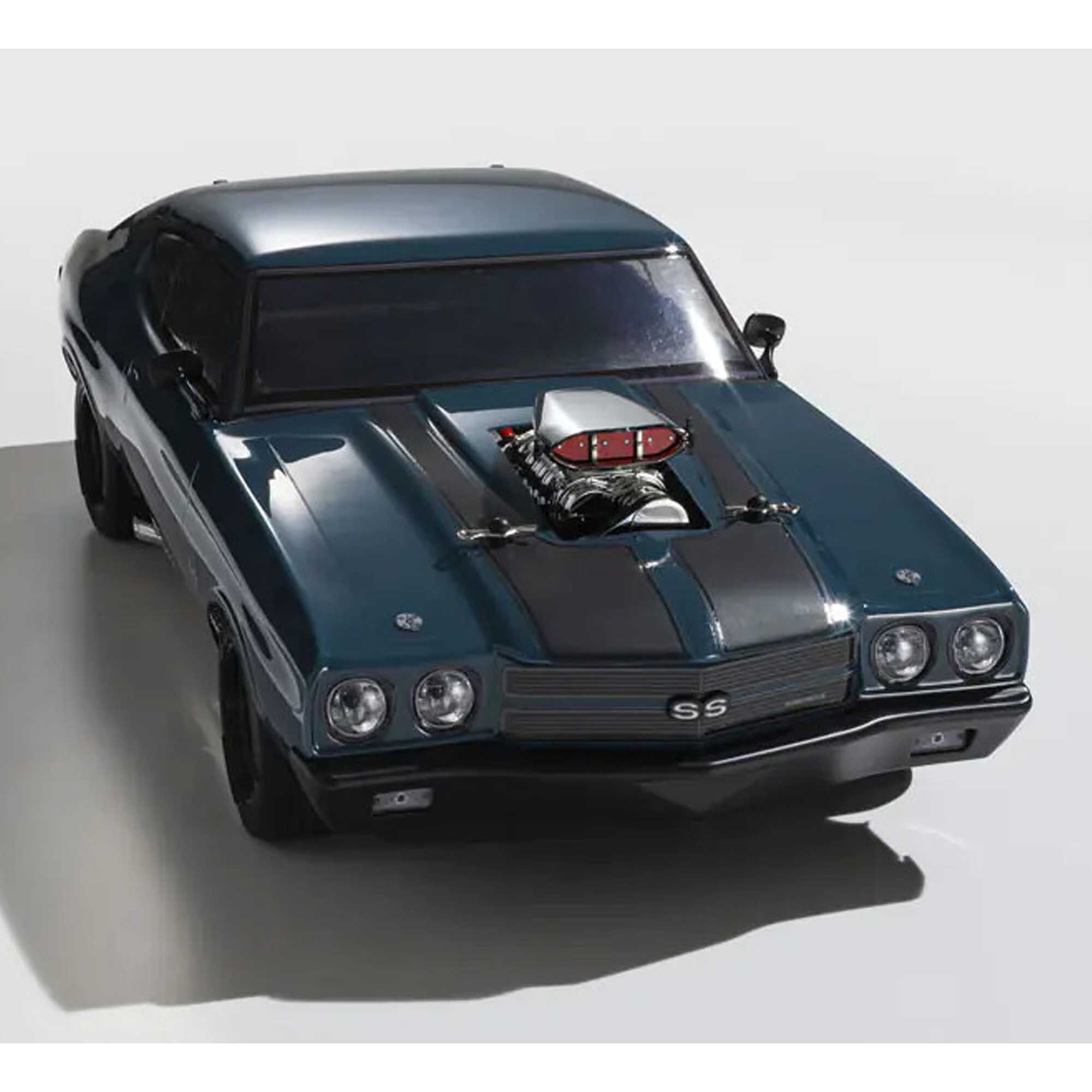 Kyosho 1/10 Fazer Mk2 Brushless 1970 Chevelle Supercharger AWD Touring RTR, Dark Blue