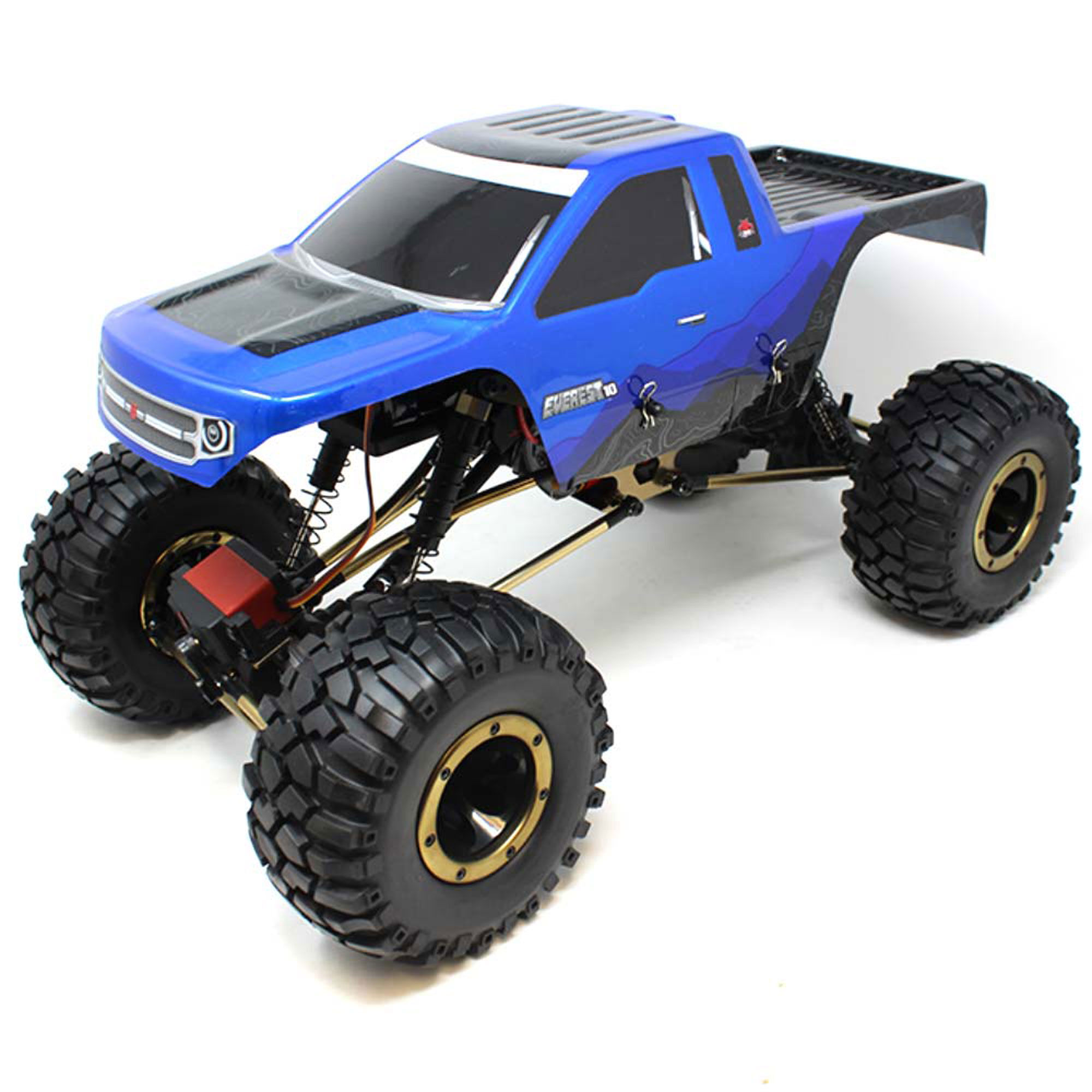 Redcat Racing 1/10 Everest-10 4WD Rock Crawler Brushed RTR, Blue/Black