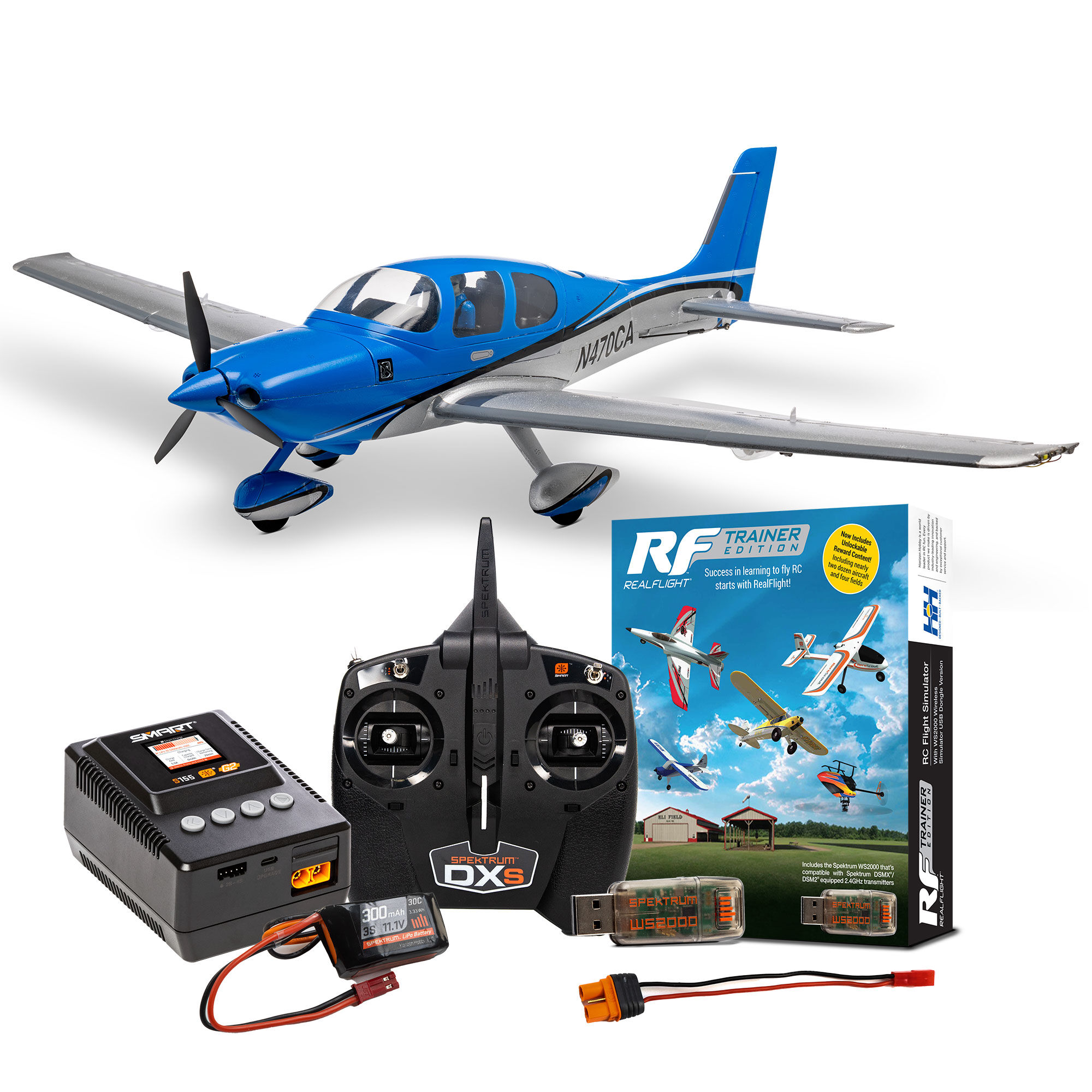 E-flite UMX Cirrus SR22T BNF Basic Ultimate Combo