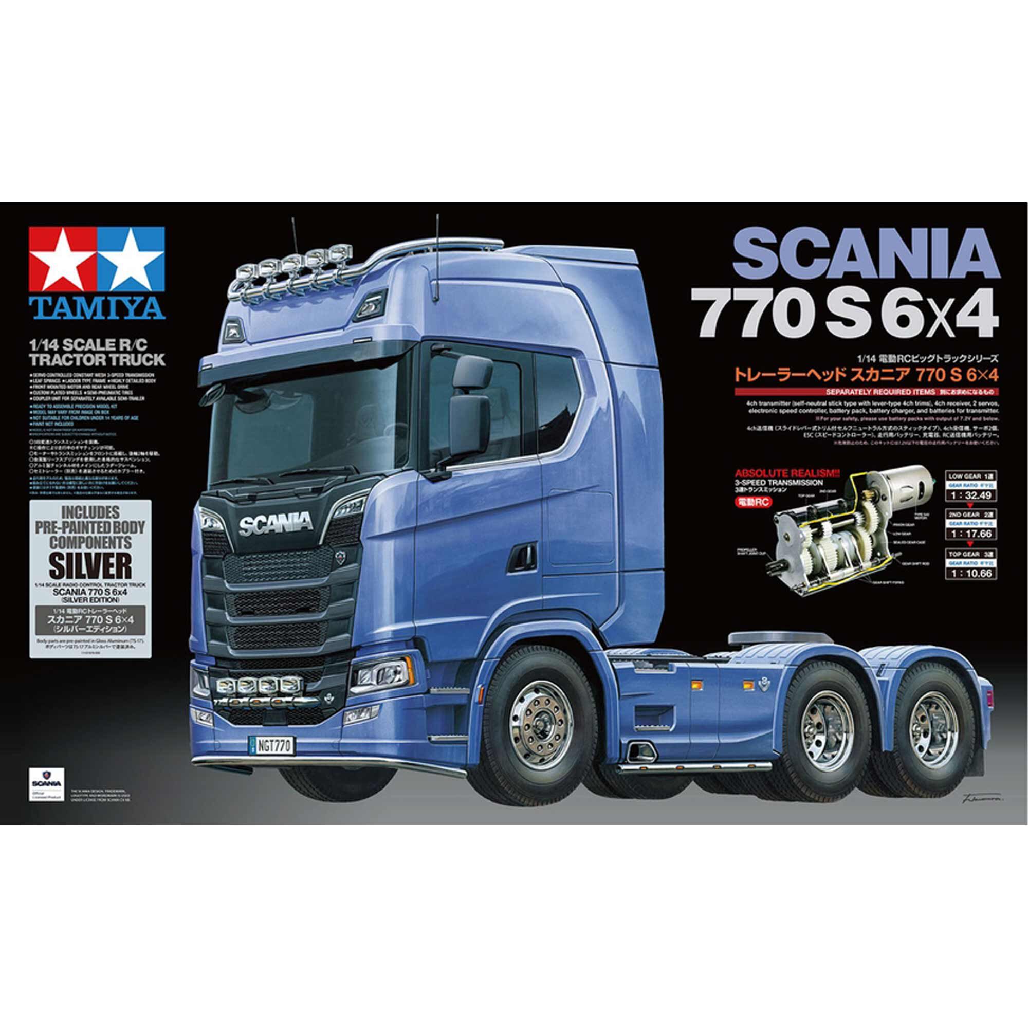 Tamiya 1/14 Scania 770 S 6x4 (Silver Edition)