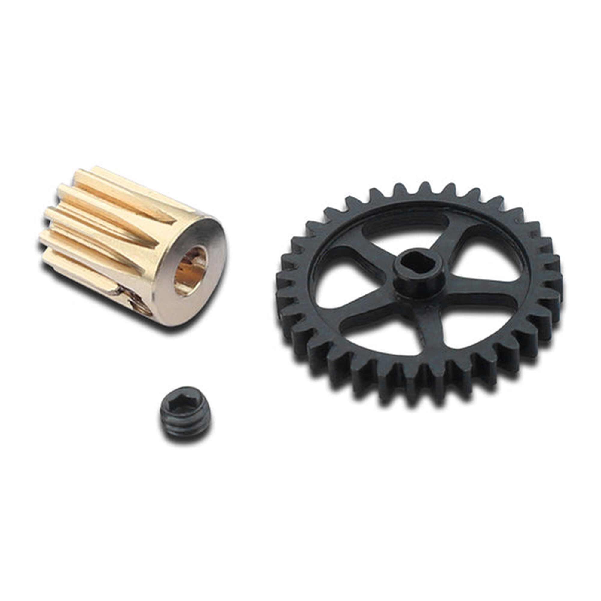 Furitek Brushless Conversion Pro, 0.5M Spur Gear, 12T Pinion Gear, CNC Motor Mount: SCX24
