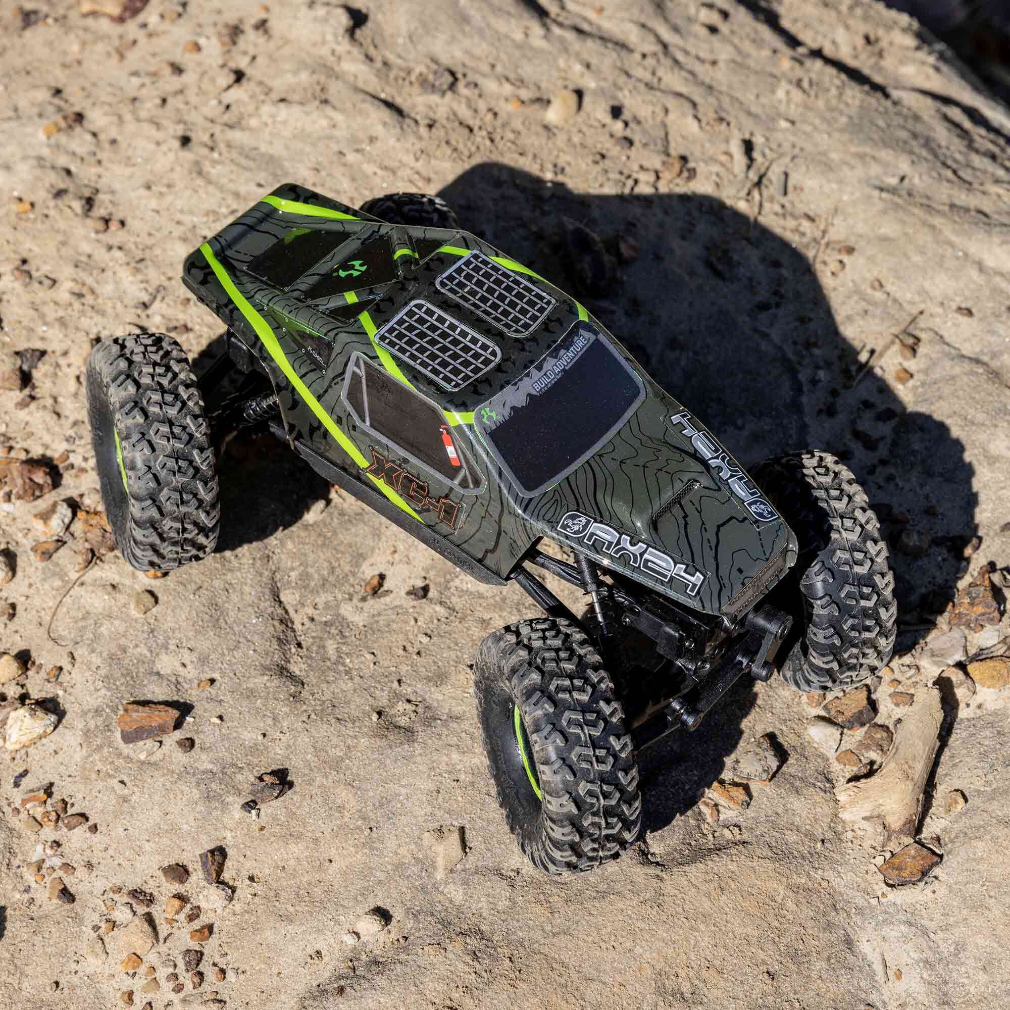 Axial 1/24 AX24 XC-1 4WS 4X4 RTR Brushed Rock Crawler (Battery & Charger Included), Green