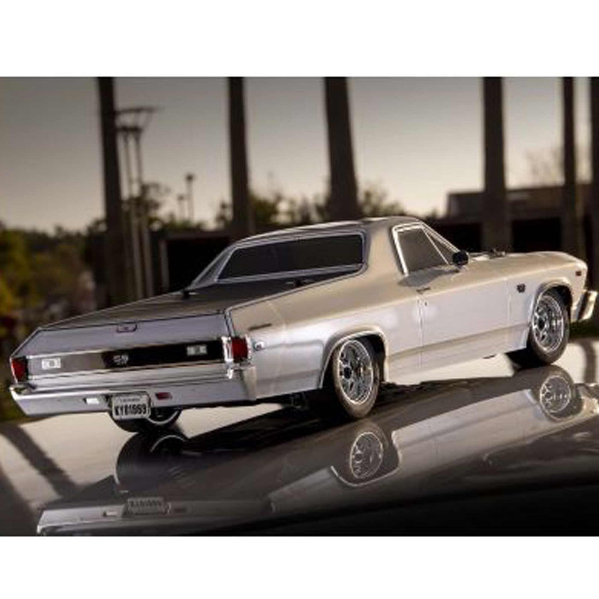 Kyosho 1/10 1969 Chevy El Camino Fazer Mk2 FZ02L Brushed 4x4 On-Road Touring RTR, Cortez Silver