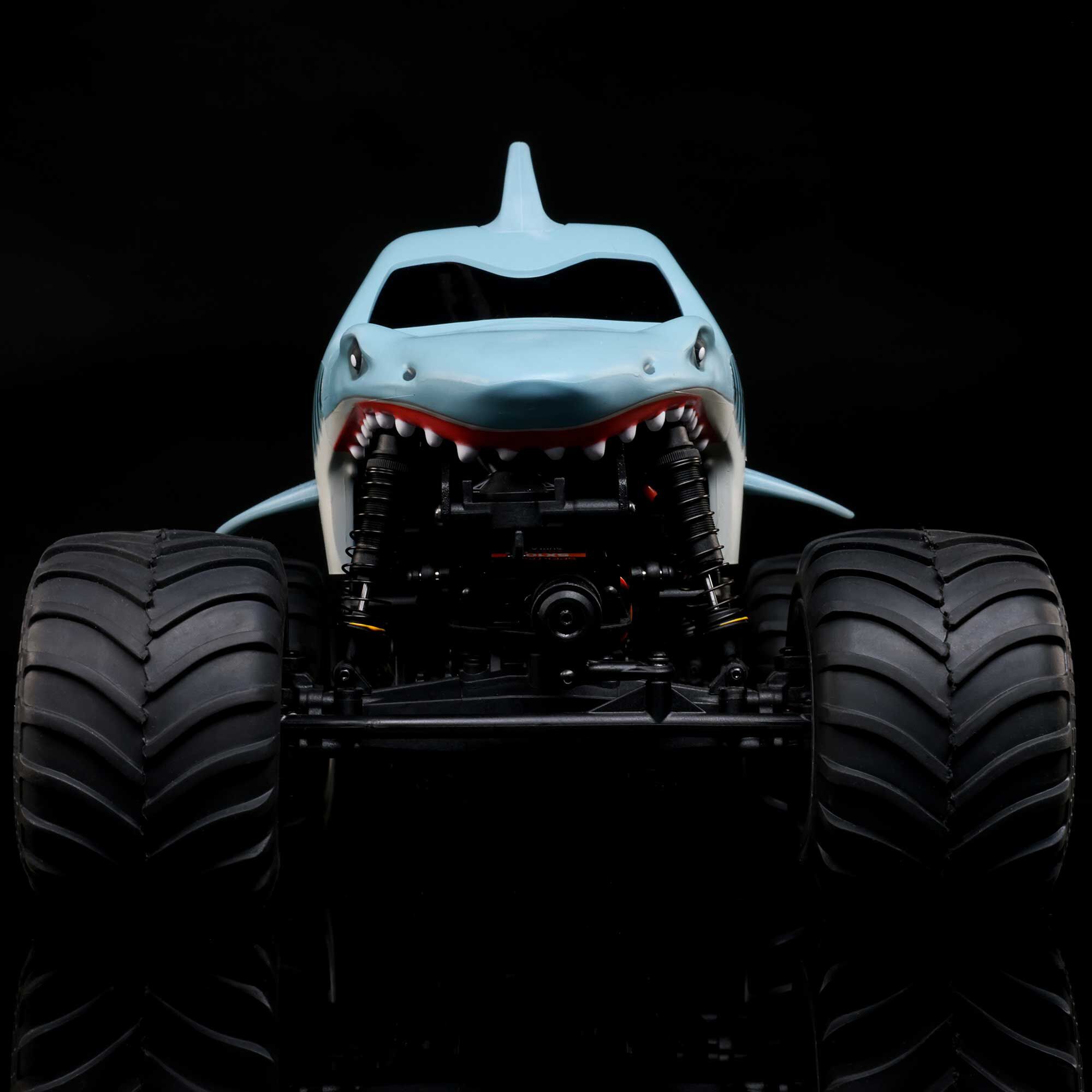 Losi 1/18 Mini LMT Megalodon 2S 4X4 RTR Brushed Monster Truck (Battery & Charger Included), Blue