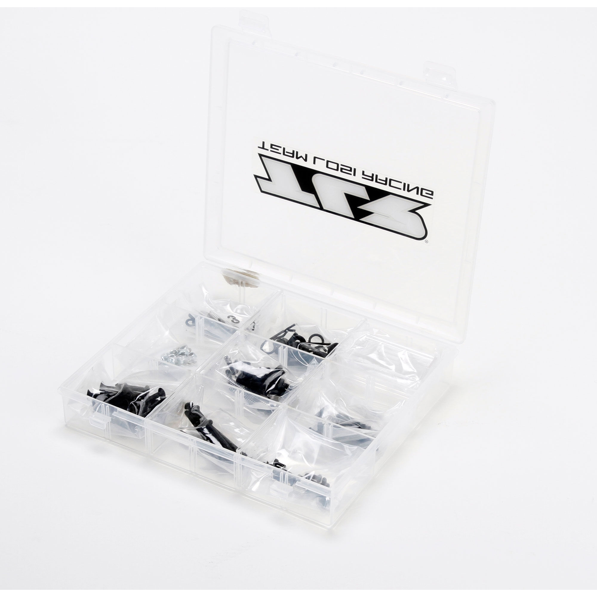 Team Losi Racing TLR 22 Series Hardware Box, Metric: 22/T/SCT/22-4