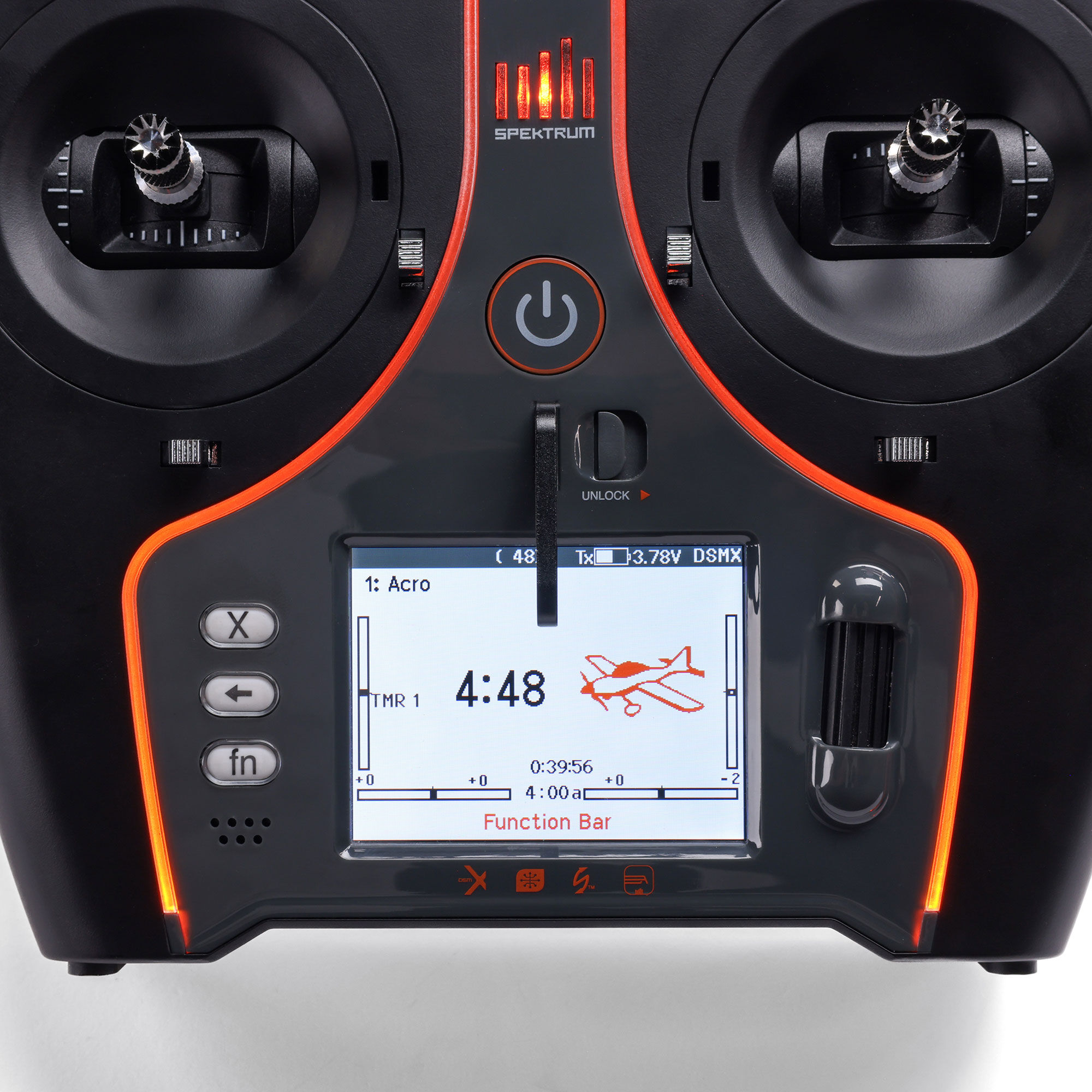 Spektrum NX7e+ 14-Channel DSMX Transmitter Only, Black Edition