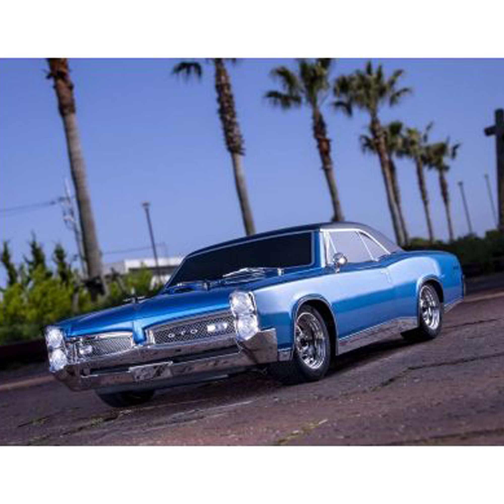 Kyosho 1/10 1967 Pontiac GTO Fazer Mk2 FZ02L Brushed 4x4 On-Road Touring RTR, Tyrol Blue