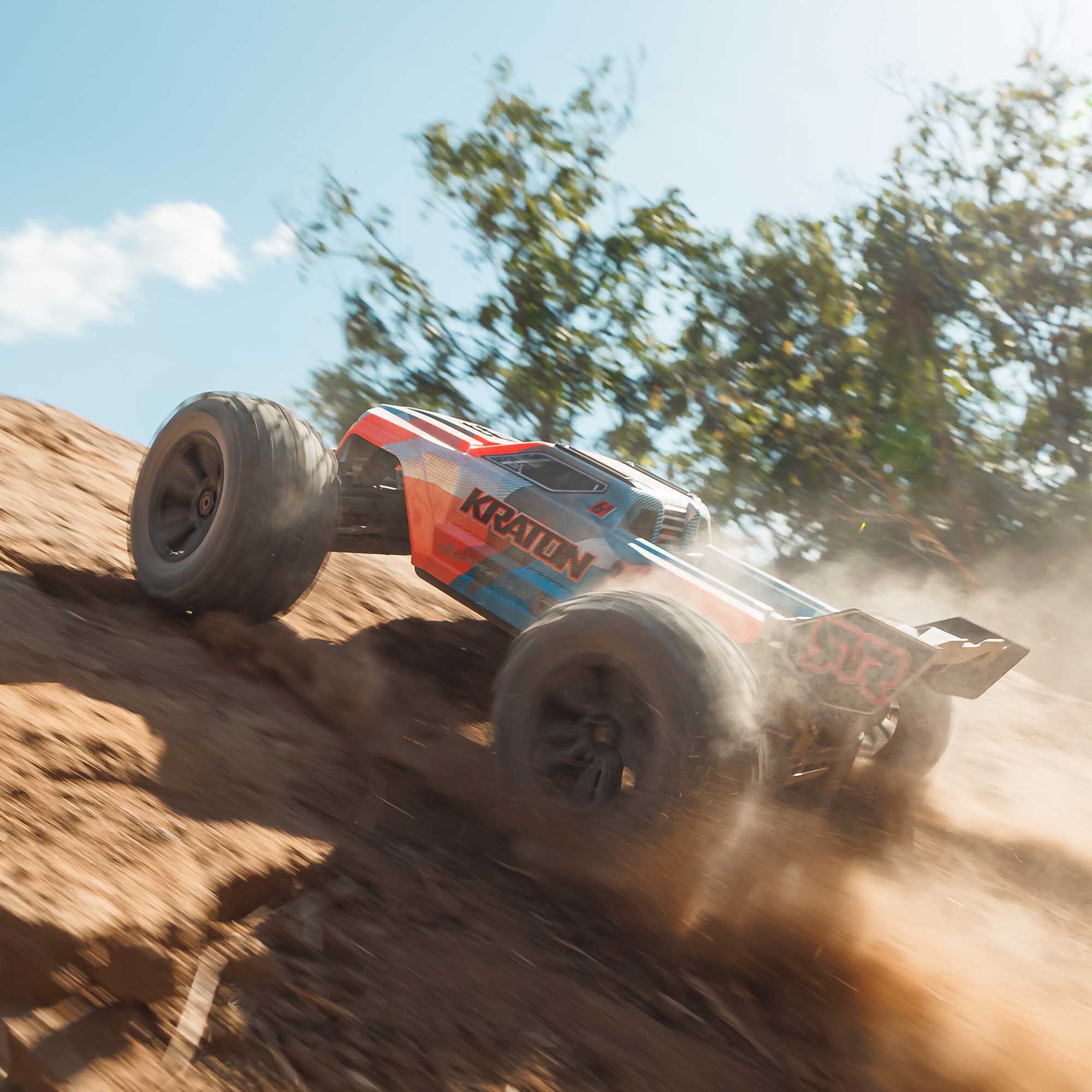 ARRMA 1/8 KRATON 6S 4X4 RTR Brushless Speed Truck, Blue/Orange