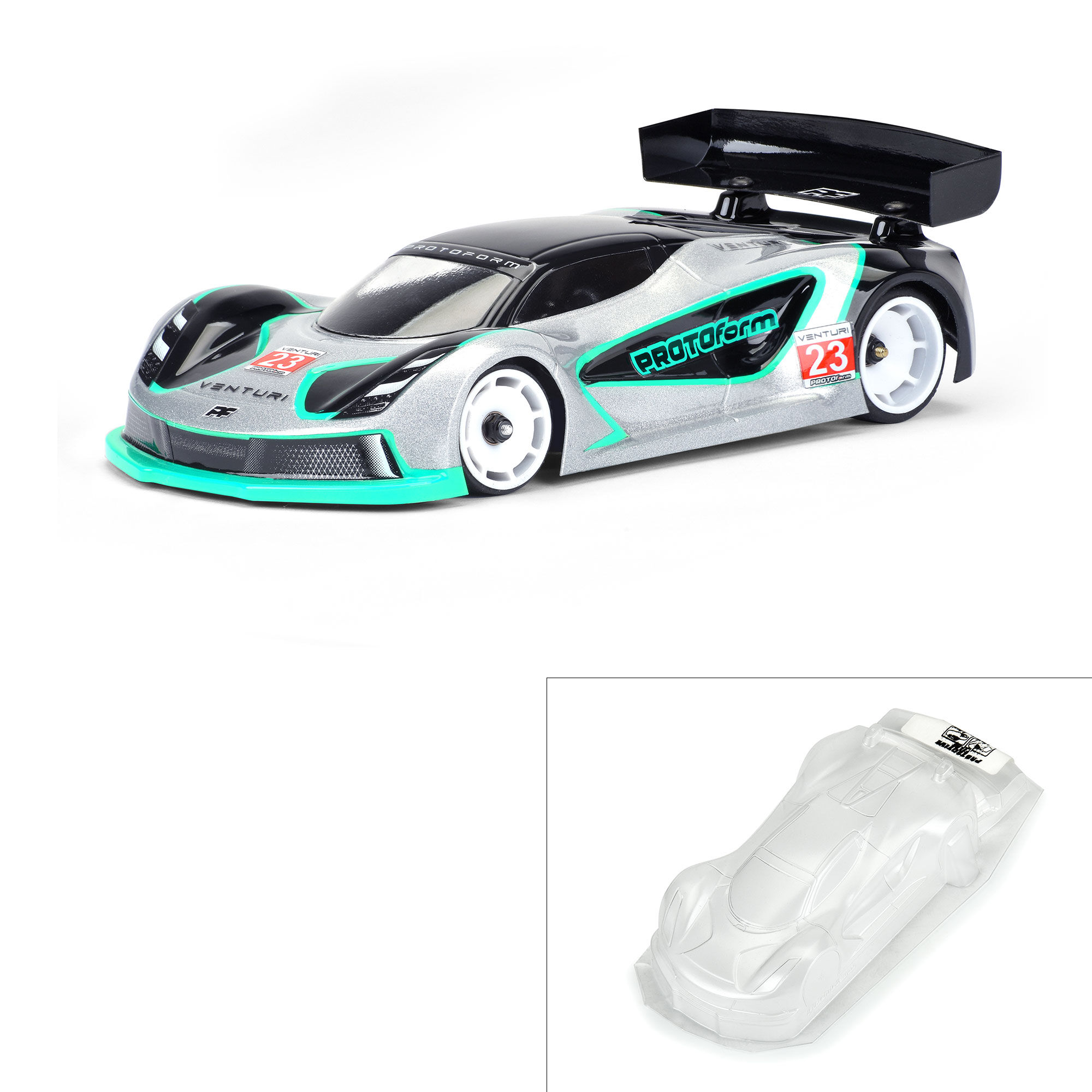 PROTOform 1/28 Venturi GT Light Weight Clear Body: Mini-Z