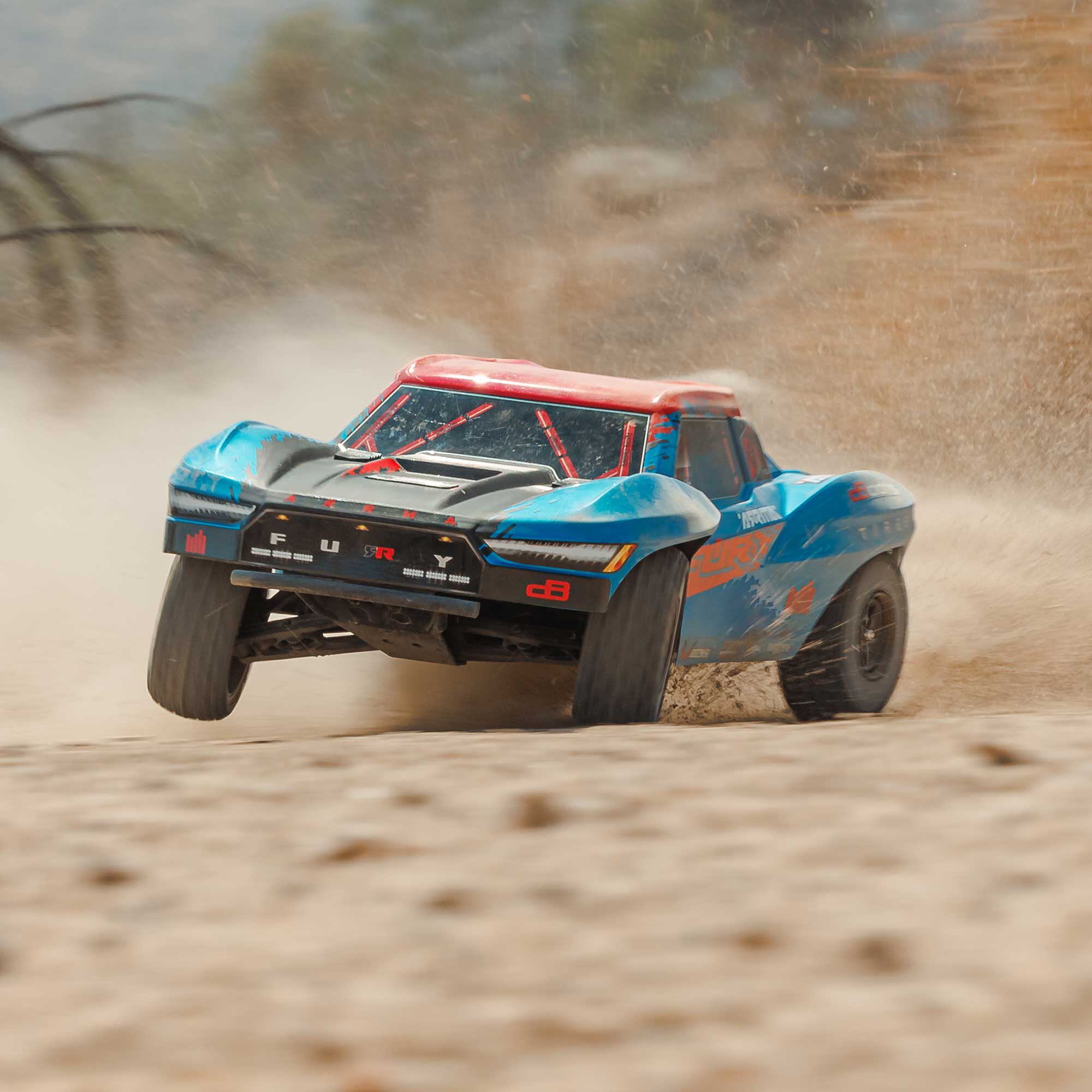 ARRMA 1/10 FURY 223S DSC 2WD RTR Brushless Short Course Truck, Blue