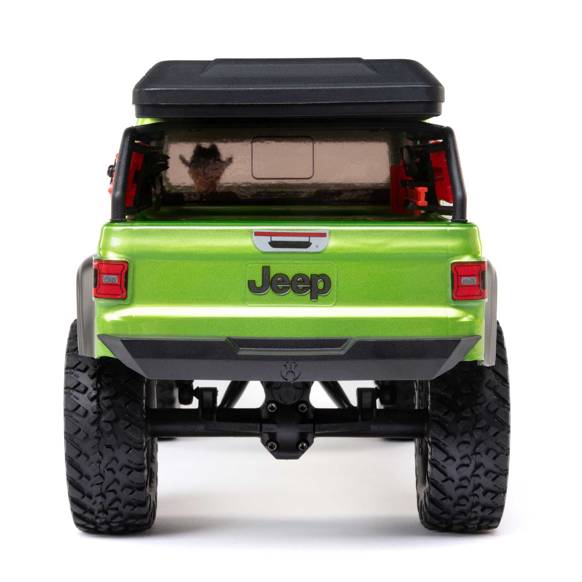 Axial 1/24 SCX24 Jeep JT Gladiator 4X4 RTR Brushed Rock Crawler (Battery & Charger Included), Green