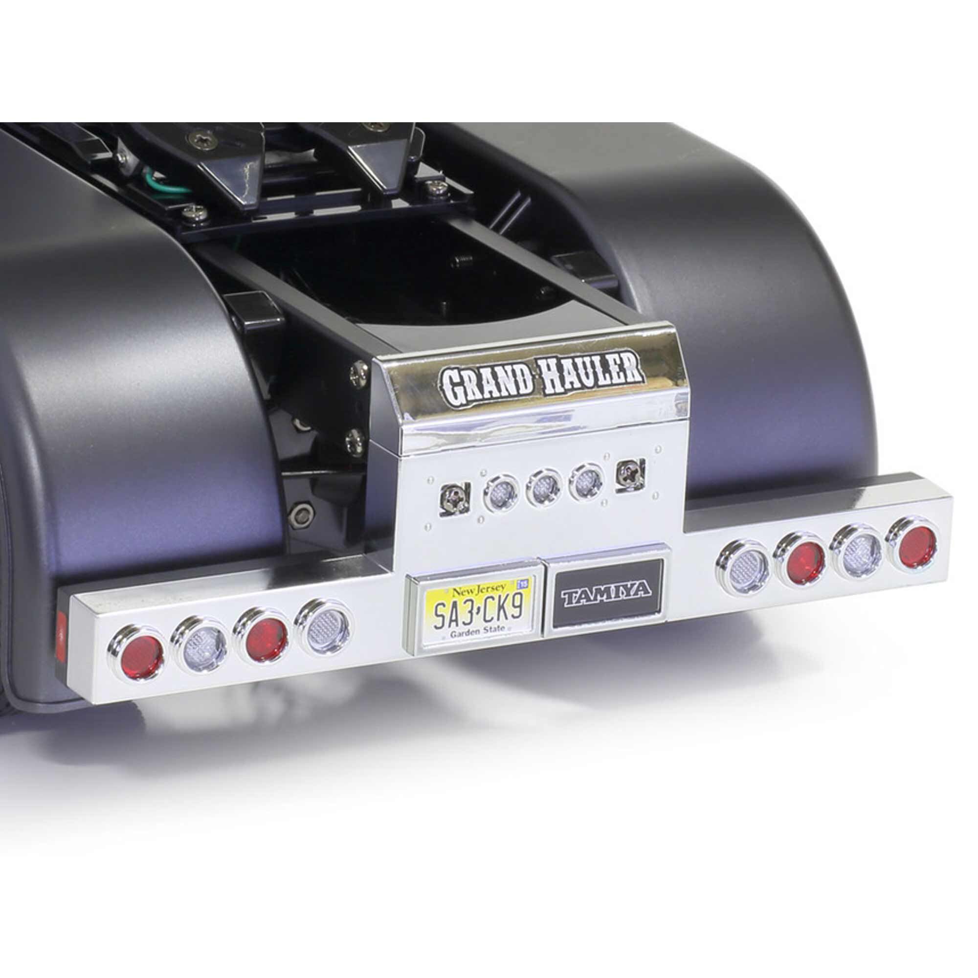 Tamiya 1/14 Grand Hauler 10X8 Semi Tractor Kit, Matte Black