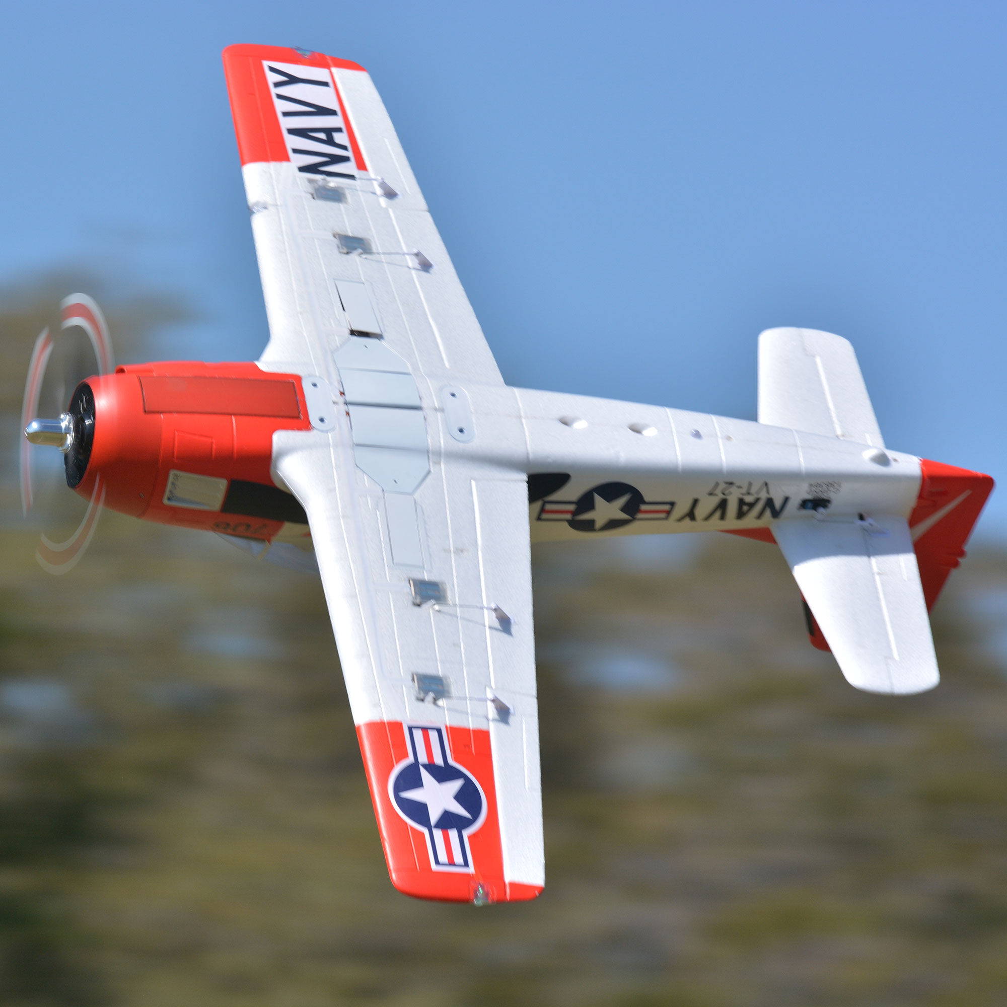FMS T-28D Trojan V4 Red PNP, 1400mm