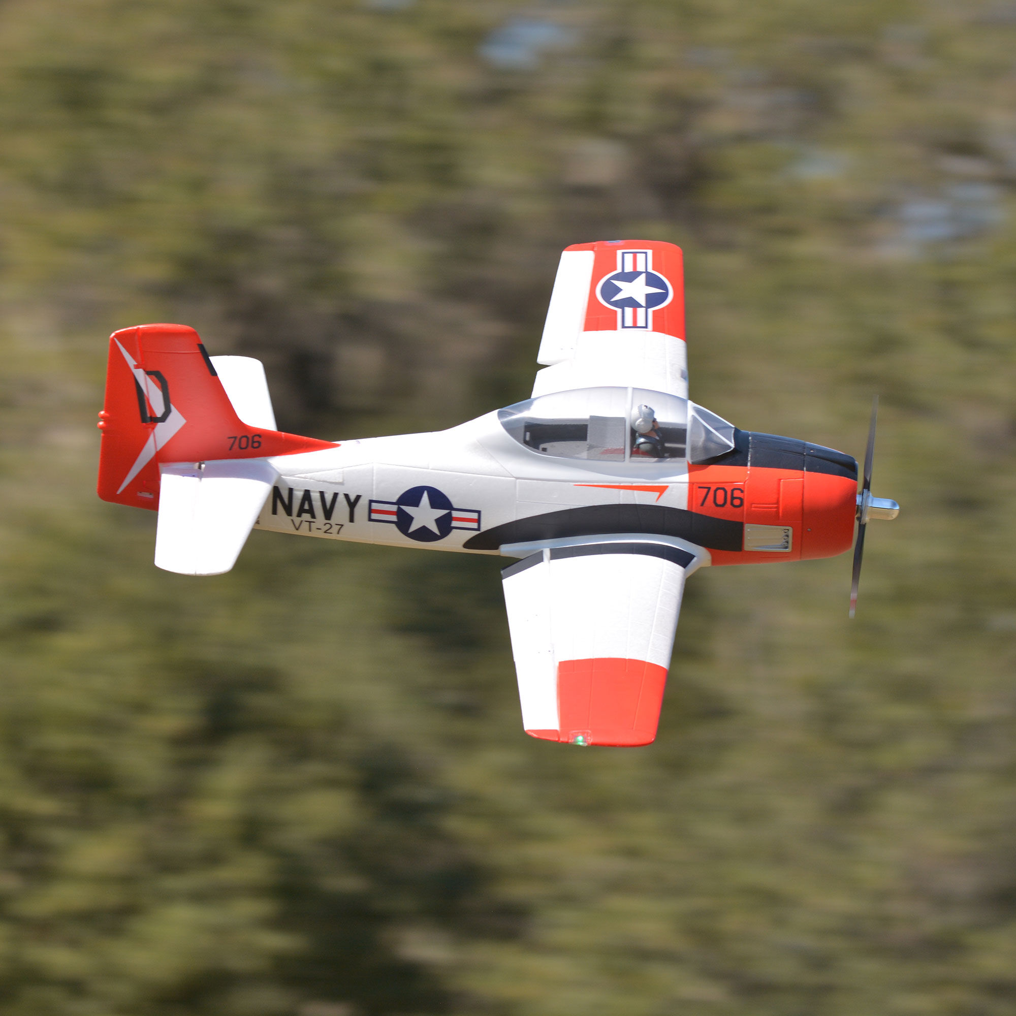 FMS T-28D Trojan V4 Red PNP, 1400mm