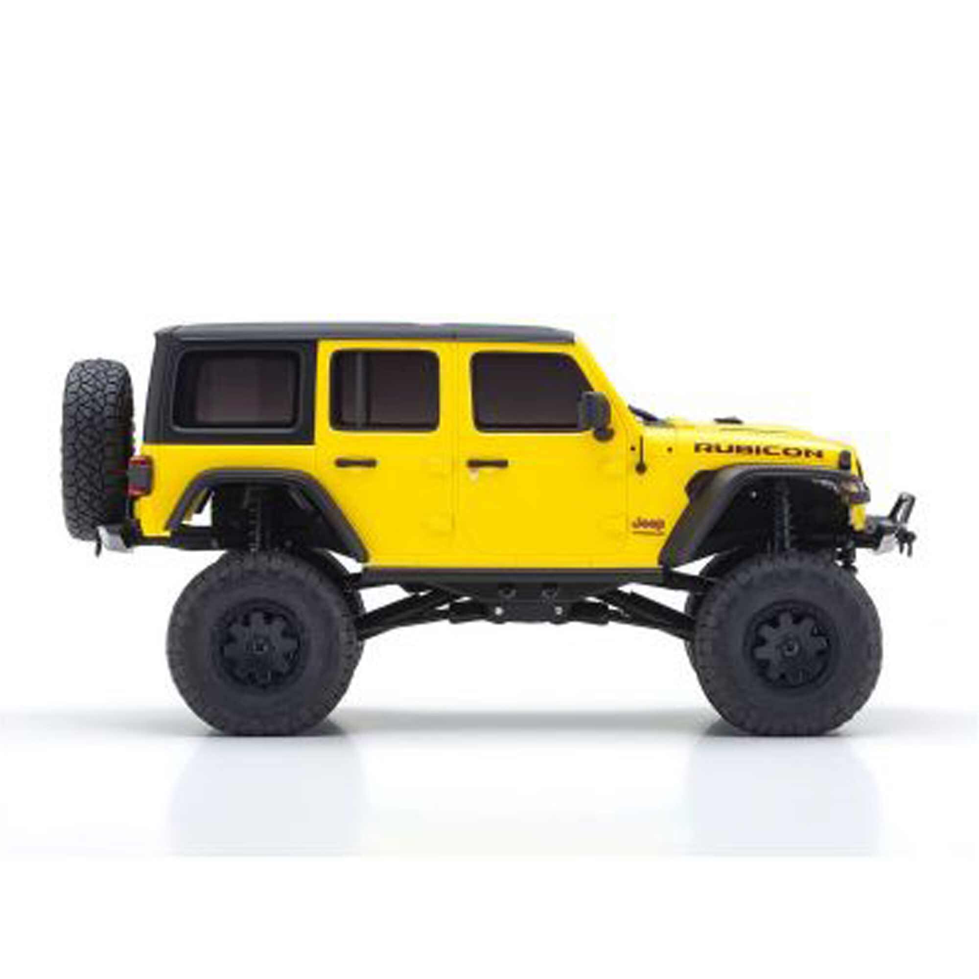 Kyosho 1/28 Jeep Wrangler Unlimited Rubicon MINI-Z 4x4 Crawler RTR, Yellow