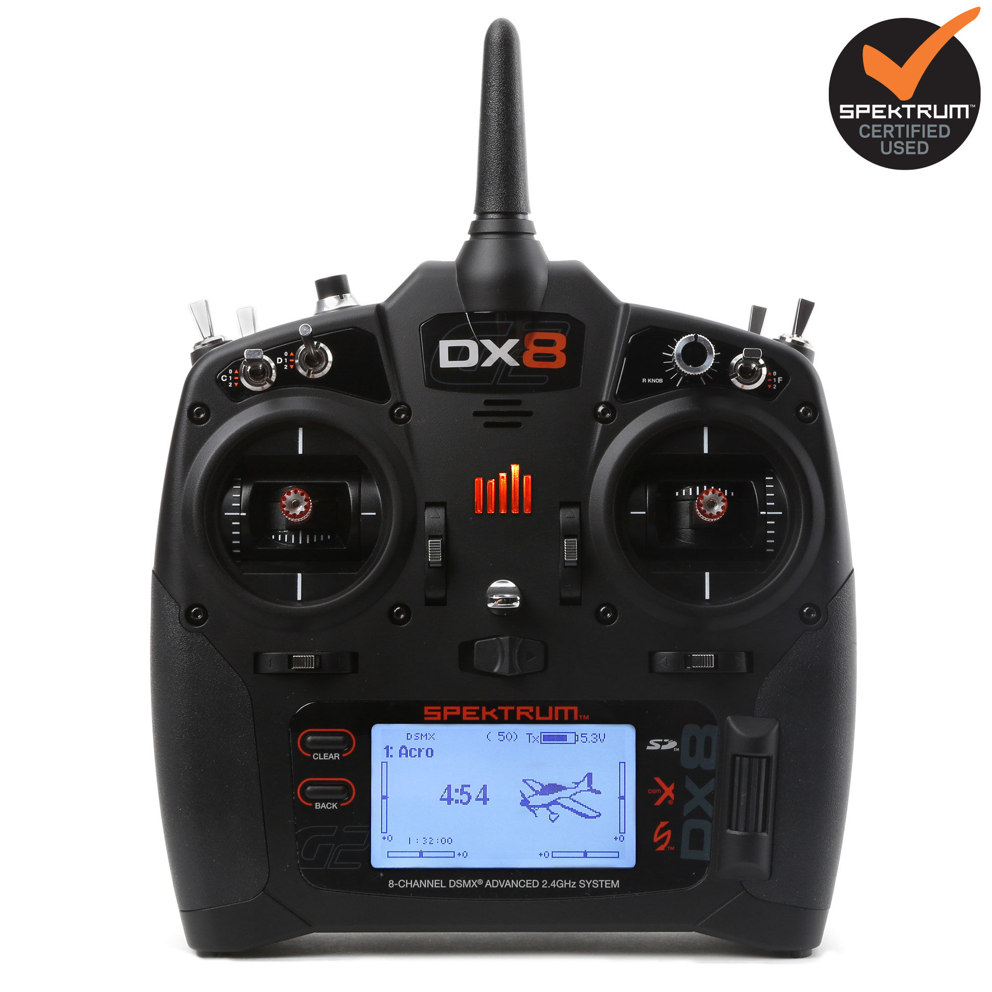 Spektrum DX8 G2 8-Channel DSMX Spektrum Certified Transmitter Only