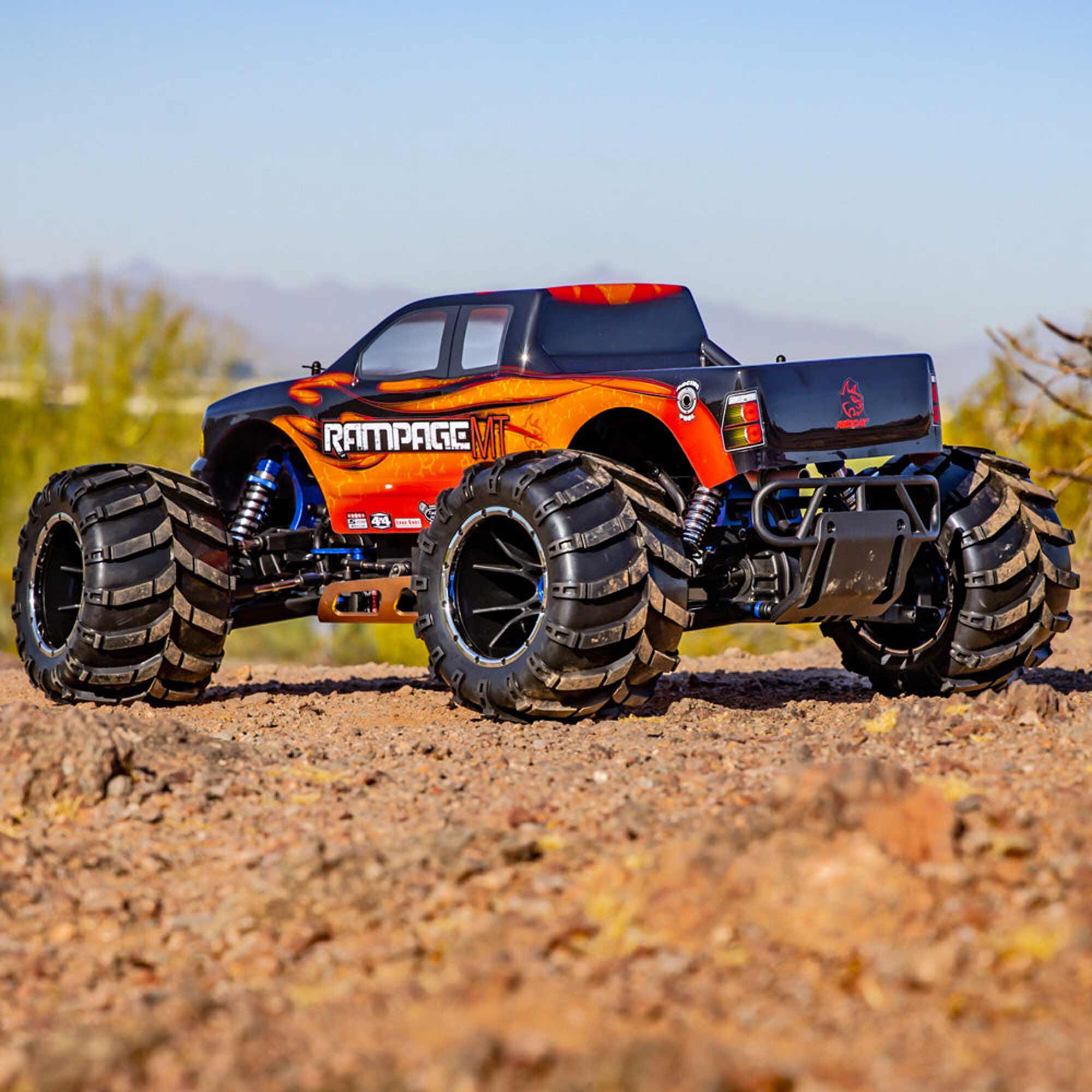 Redcat Racing 1/5 Rampage MT V3 4X4 Gas Monster Truck RTR, Orange Flame