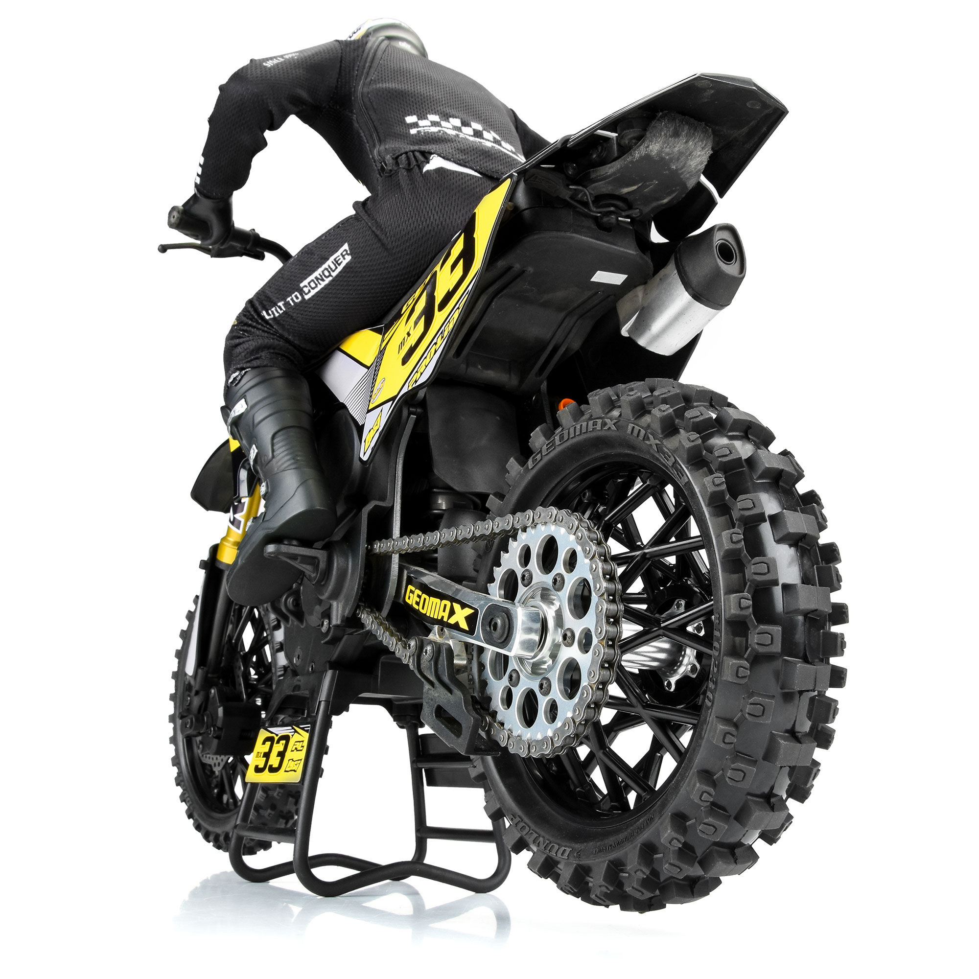 Pro-Line Racing 1/4 Dunlop Geomax MX33 CR4 Rear Tire MTD Black: Promoto-MX