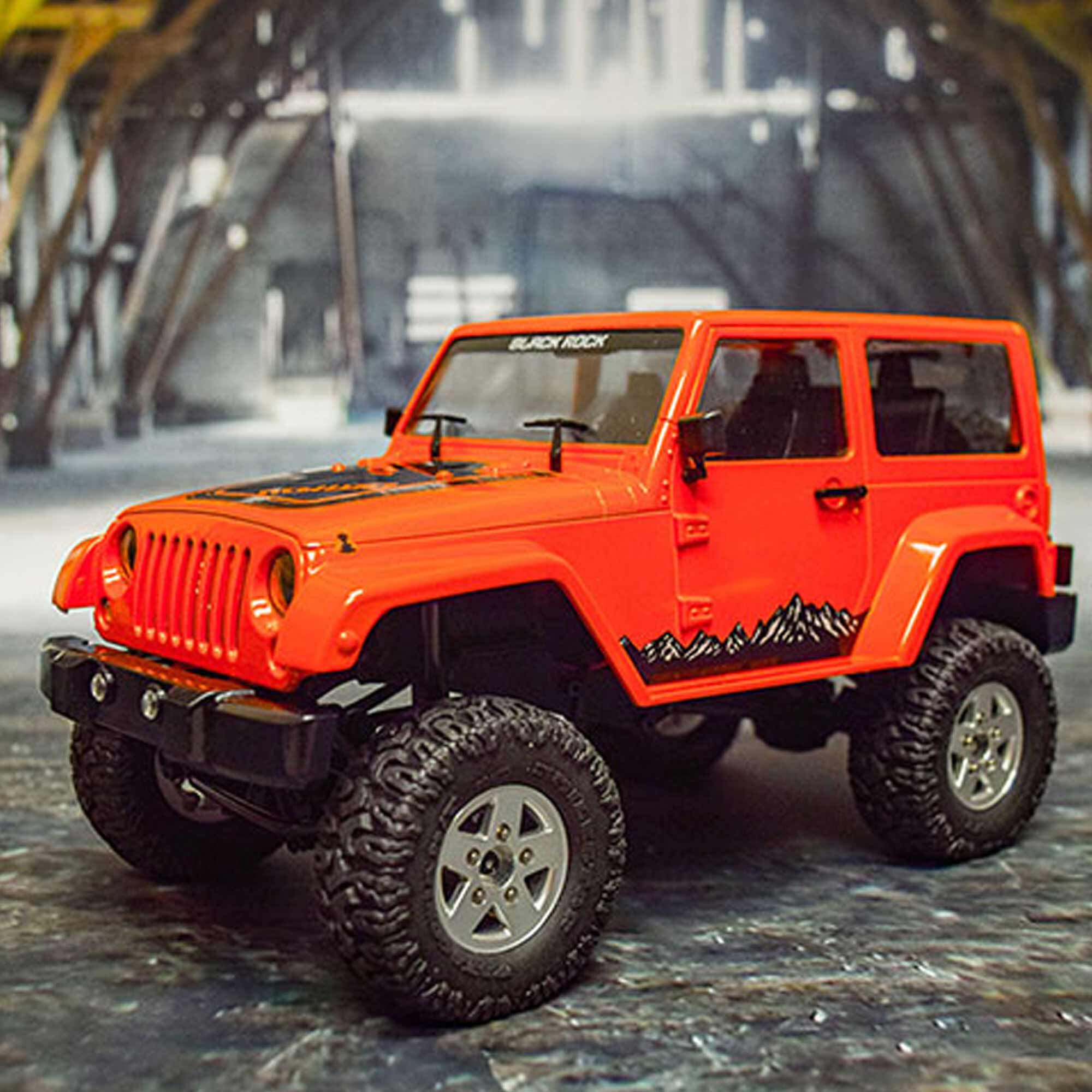 RC4WD 1/18 Gelande II 4WD with Black Rock Body Set RTR, Orange