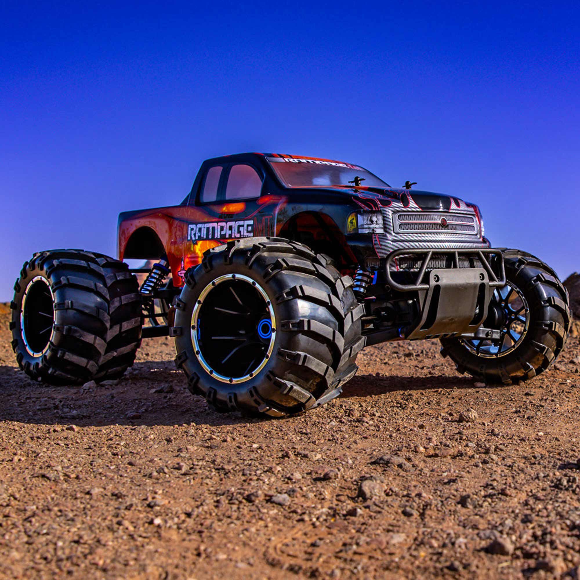 Redcat Racing 1/5 Rampage MT V3 4X4 Gas Monster Truck RTR, Orange Flame