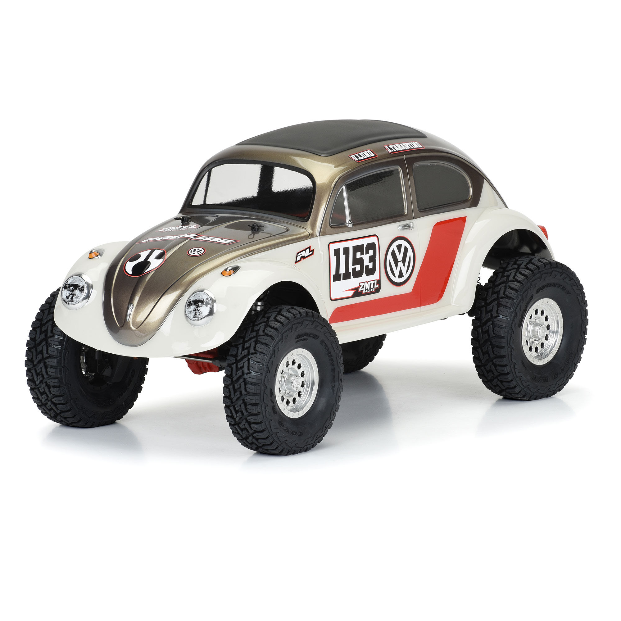 Pro-Line Racing 1/10 Volkswagen Beetle Clear Body 12.3" (313mm) Wheelbase Crawlers