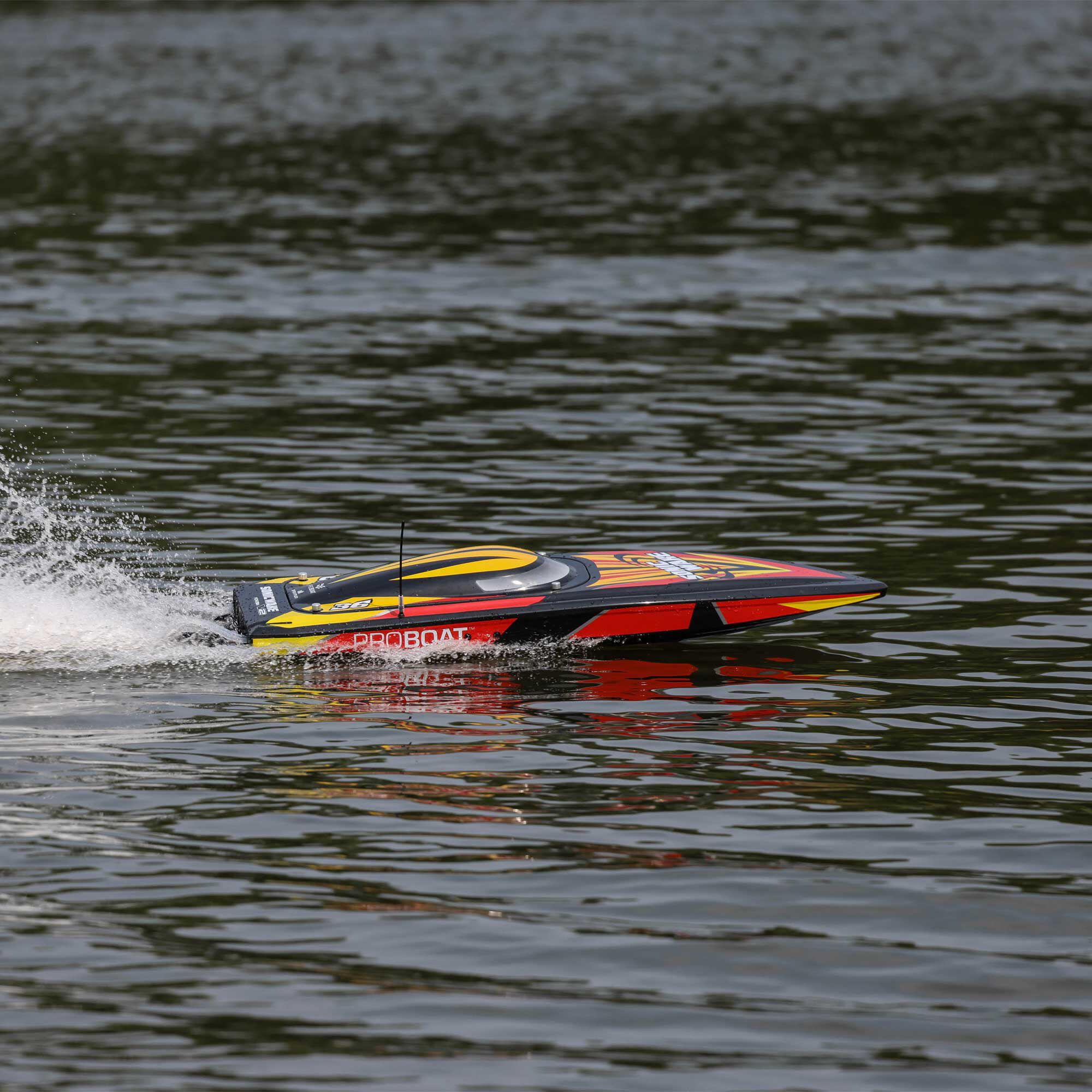 Pro Boat Sonicwake V2 36" Self-Righting Brushless Deep-V RTR, Black