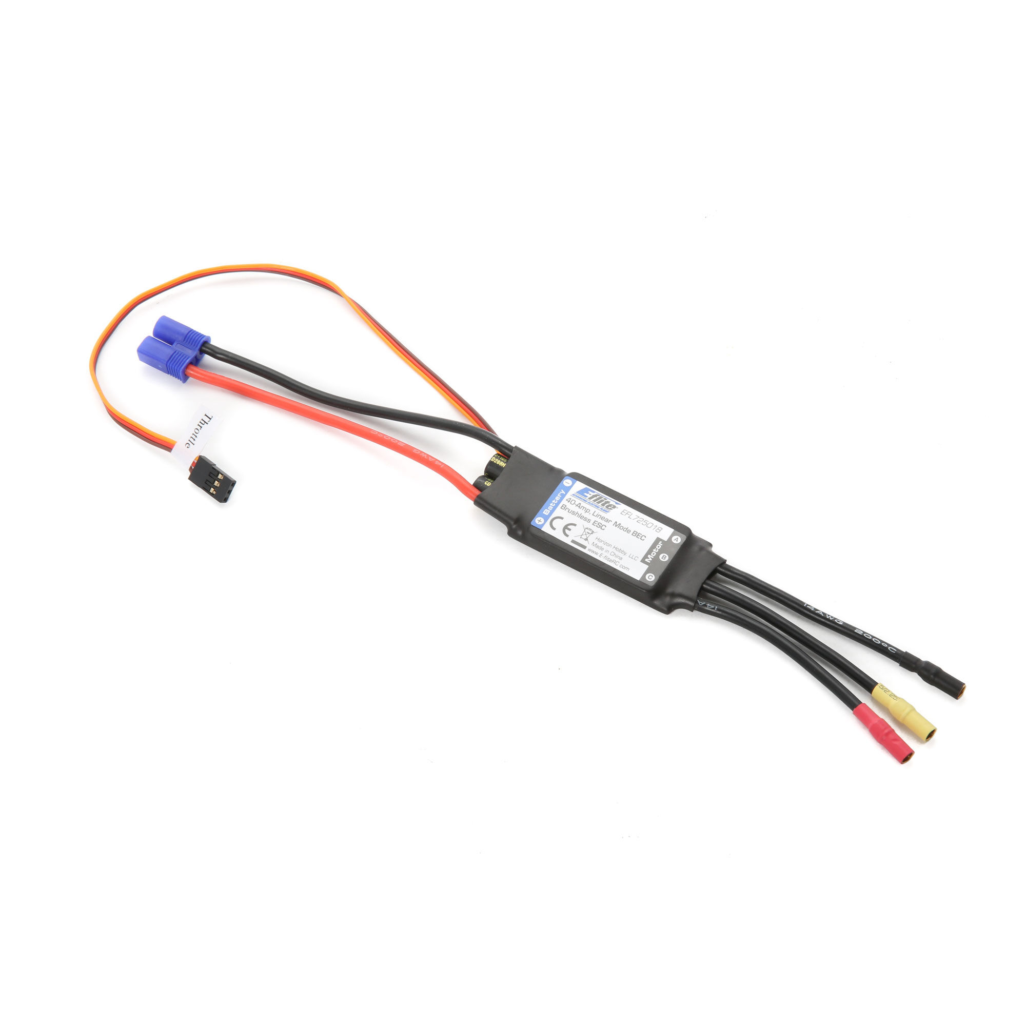 E-flite 40-Amp Linear Mode BEC Brushless ESC: EC3