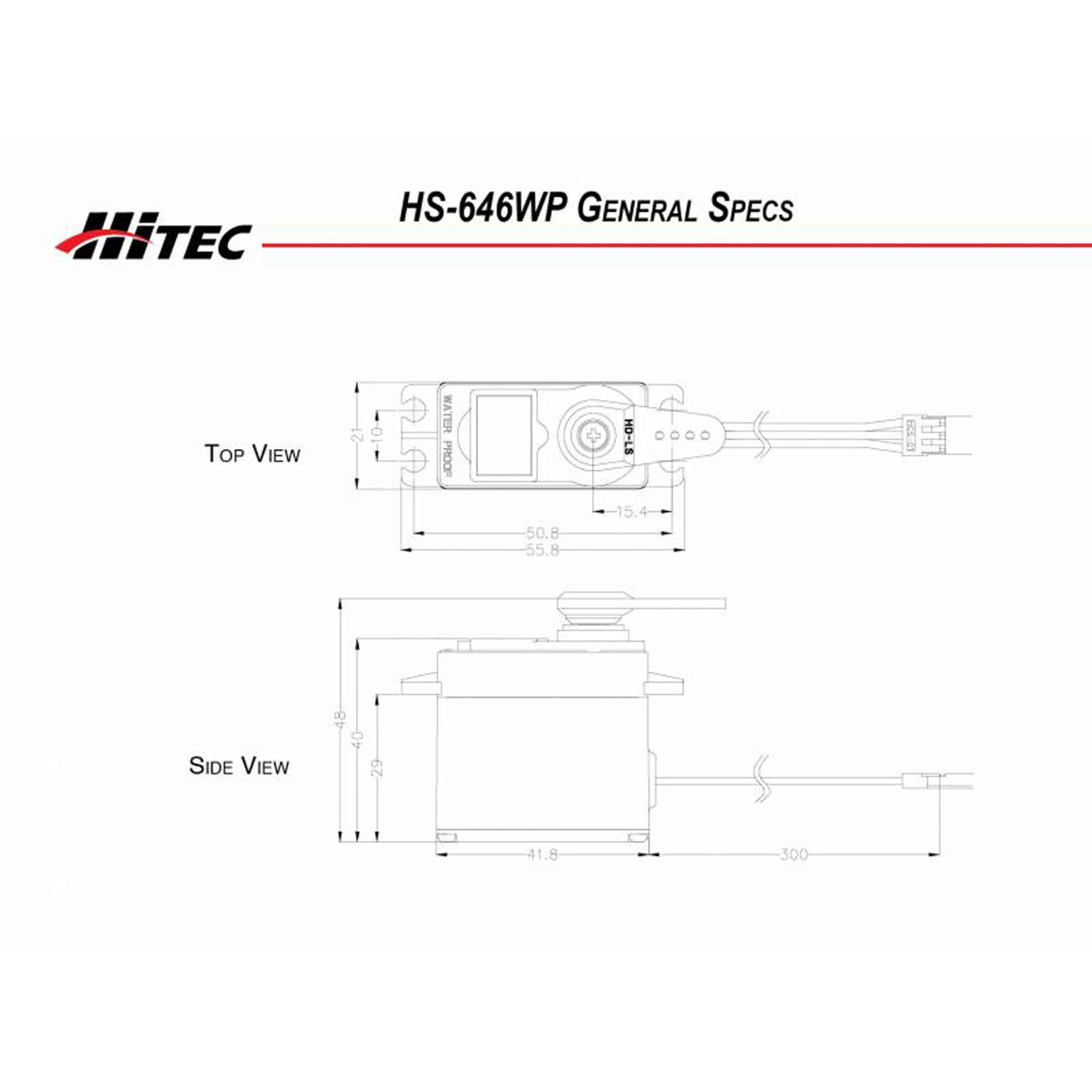 Hitec RCD Inc. HS-646WP Standard Digital Waterproof Metal Gear Servo
