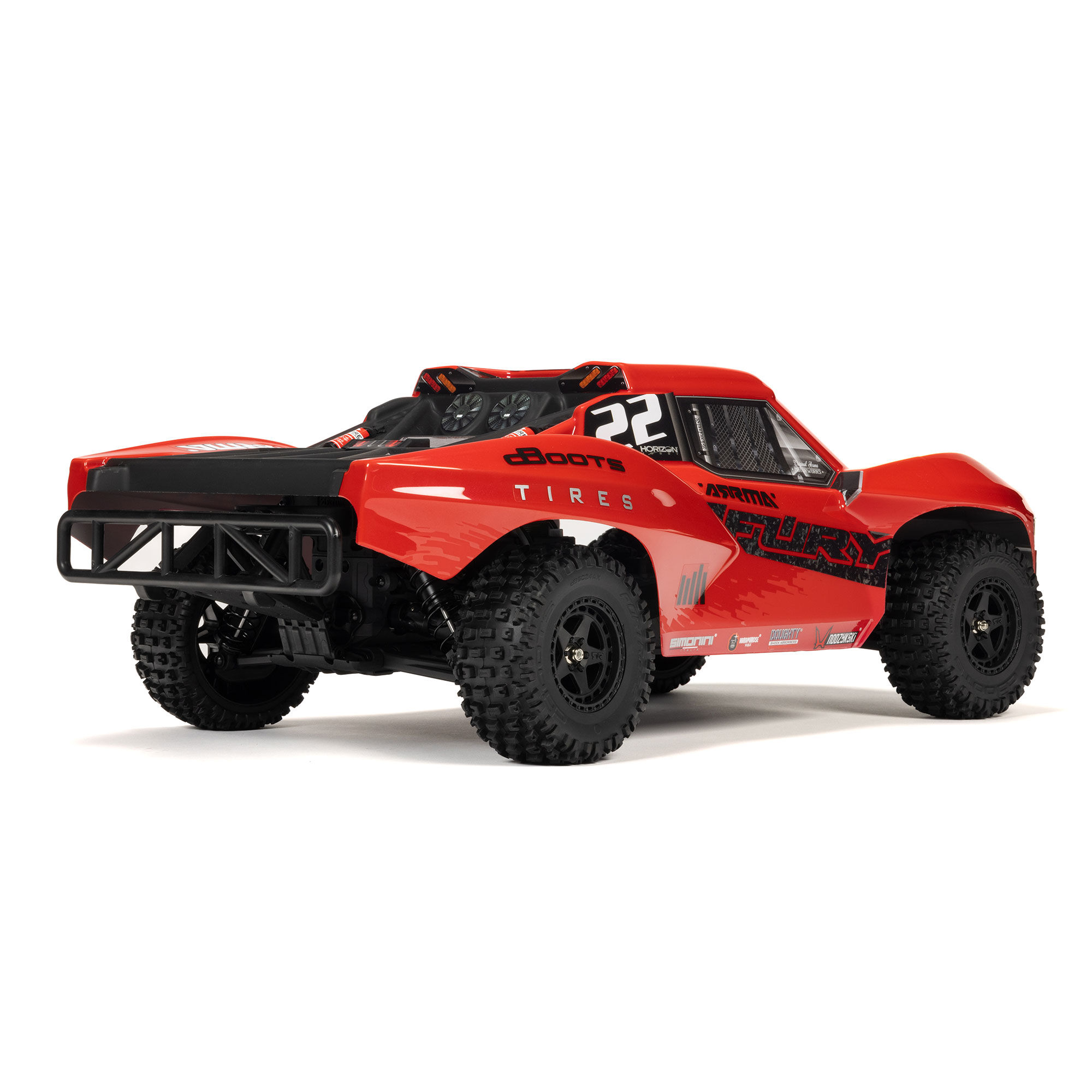 ARRMA 1/10 FURY 2WD RTR Brushed Short Course Truck (Battery & Charger Included), Red