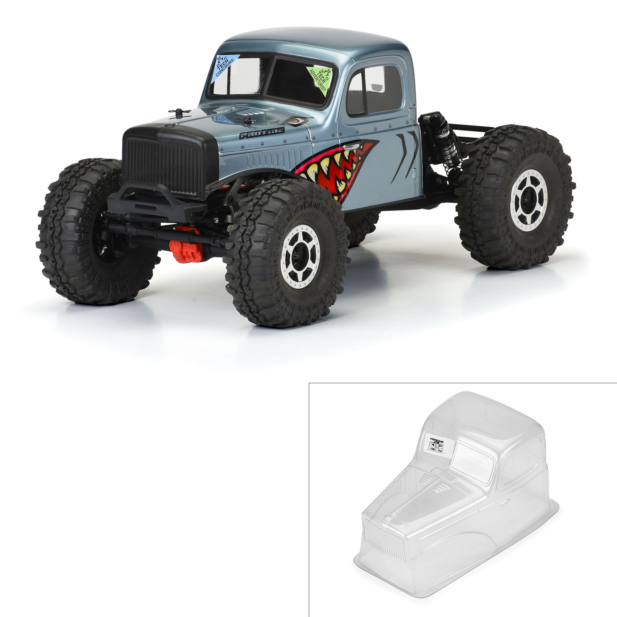 Pro-Line Racing 1/10 Comp Wagon Cab-Only Clear Body 12.3" (313mm) Wheelbase Crawlers