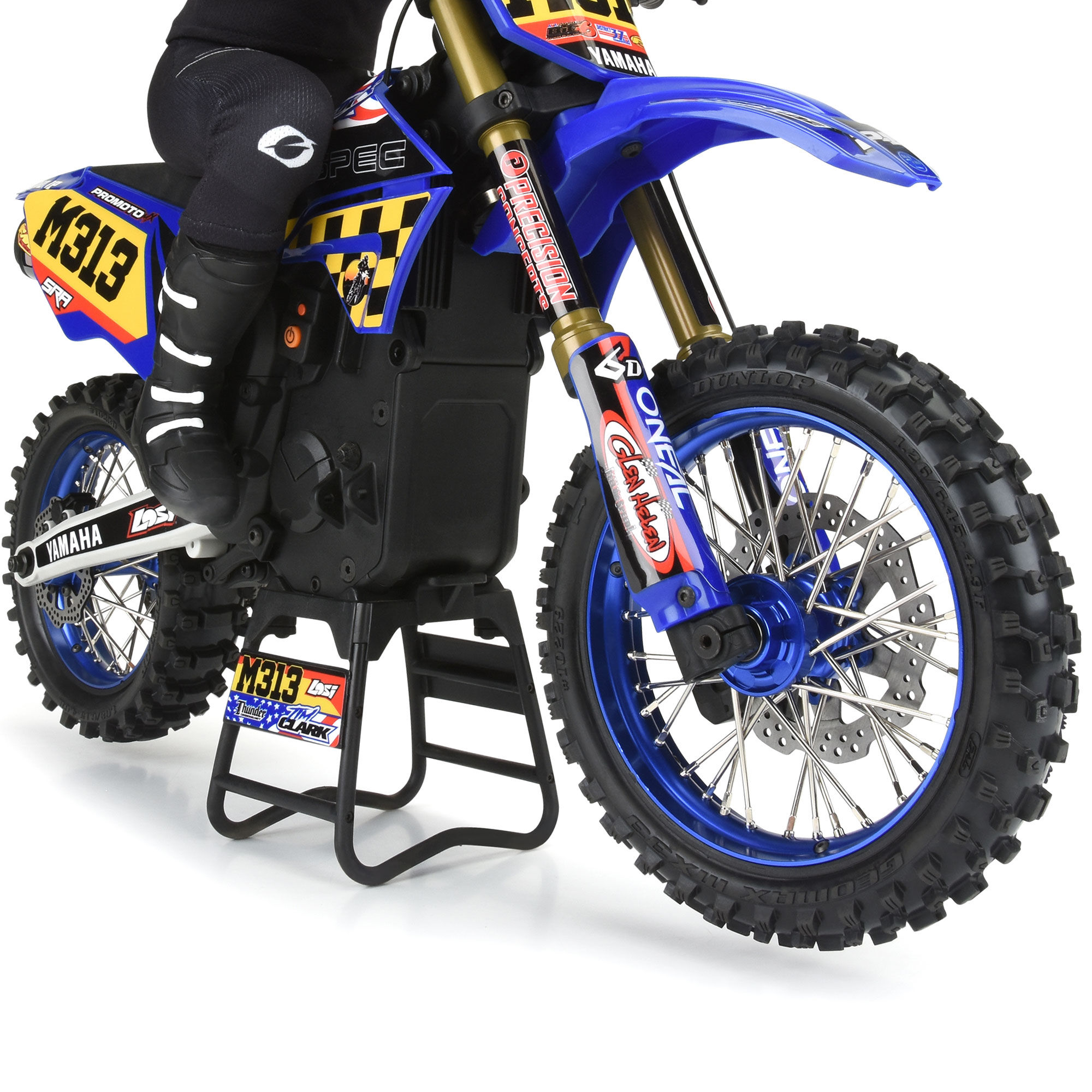 Pro-Line Racing 1/4 Pro-Spec Aluminum V2 Bead Front Wheel Blue/Blue (1): Promoto-MX