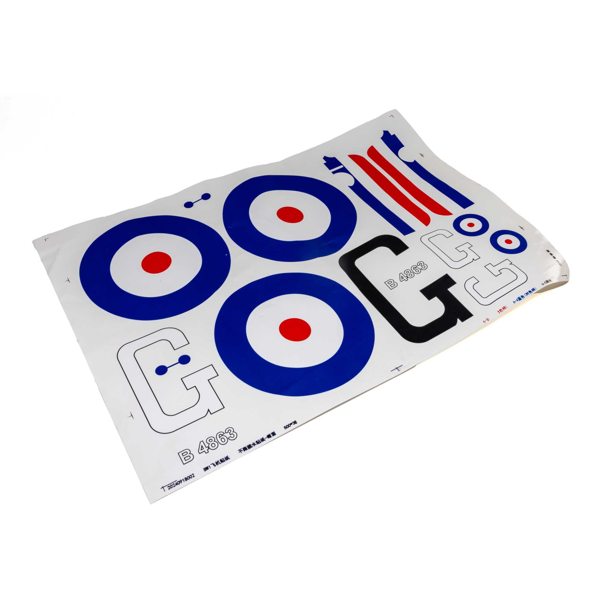E-flite Decal Sheet: S.E.5a