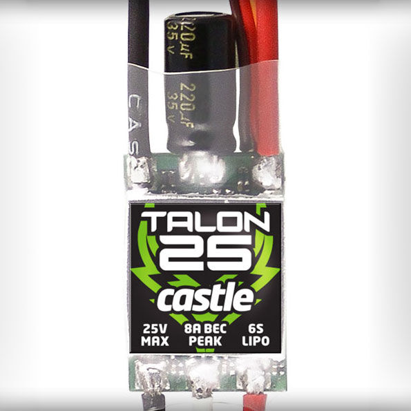 Castle Creations Talon 25-Amp 25V ESC with 8-Amp BEC