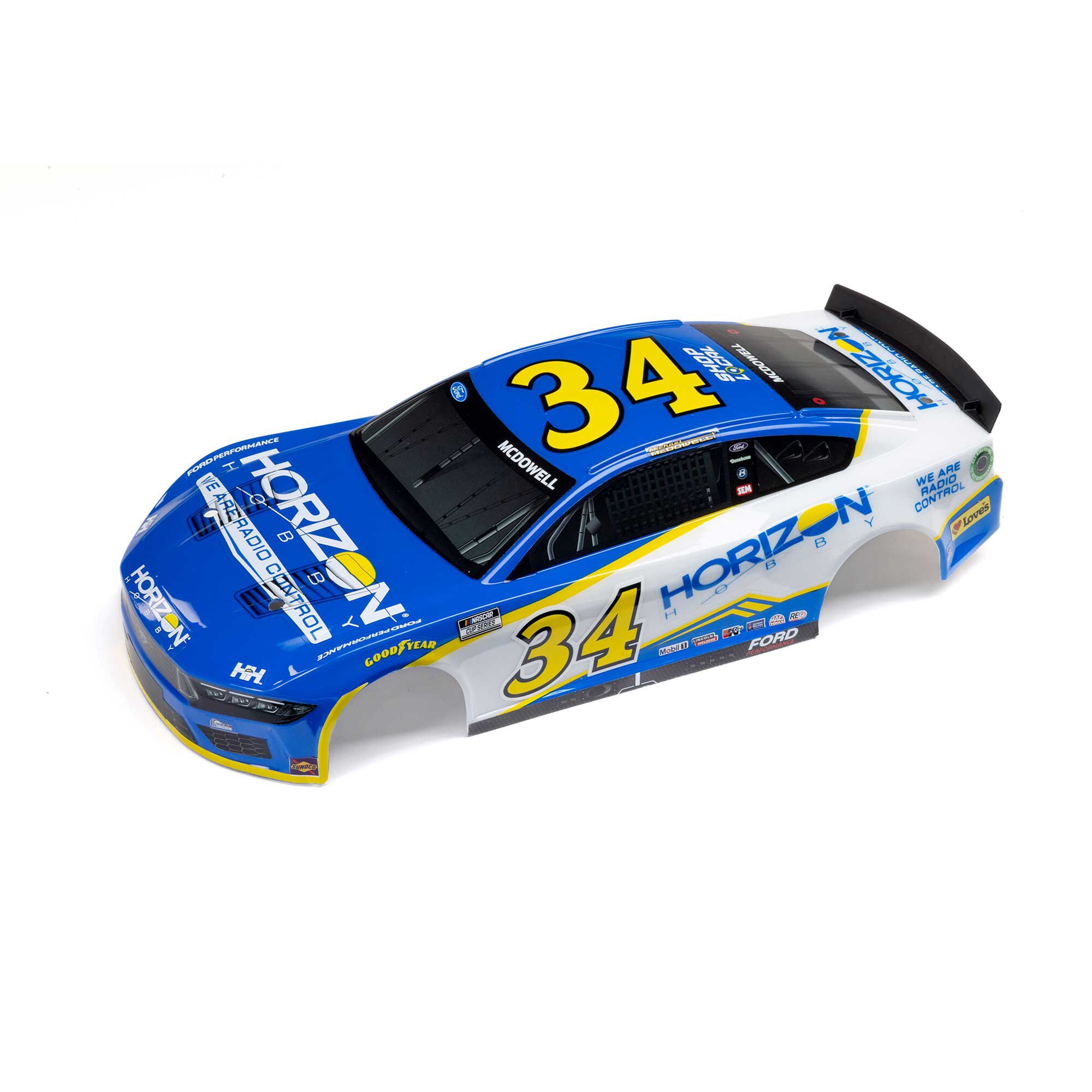 Losi McDowell #34 Horizon Hobby 2024 Body: NASCAR