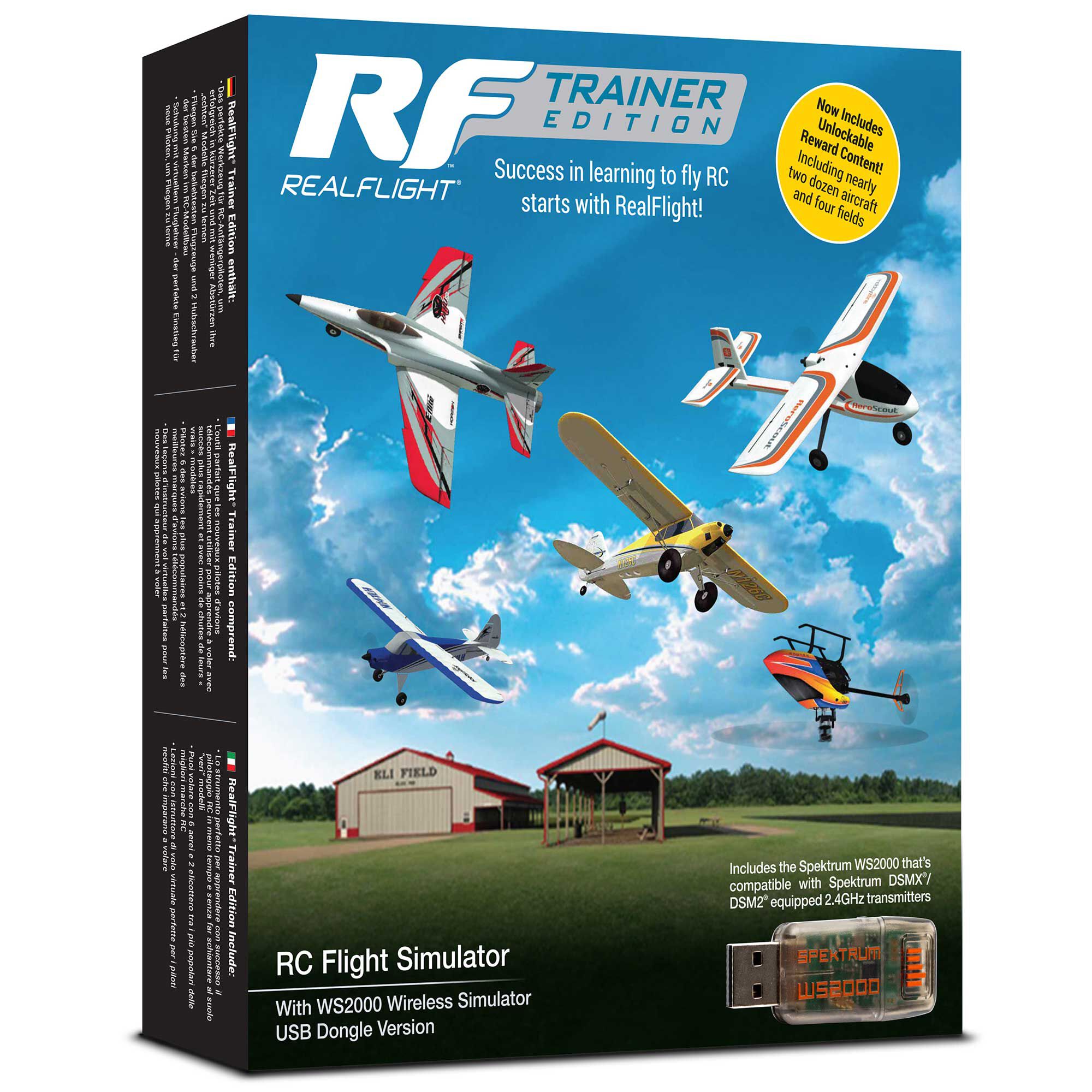 RealFlight RealFlight Trainer Edition RC Flight Simulator with WS2000 Wireless Simulator USB Dongle