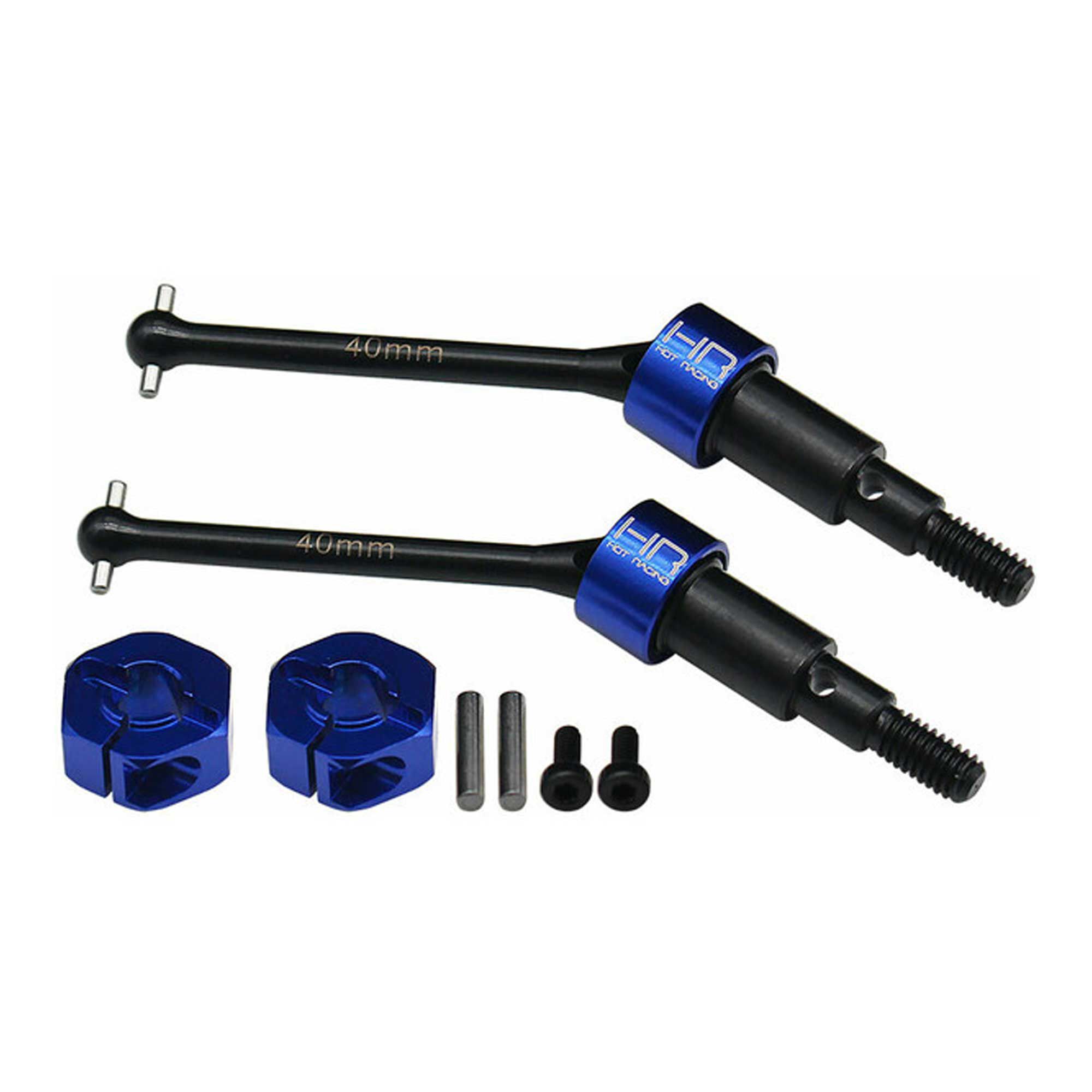 Hot Racing Steel Rear CVD Axles Drive Shafts Set B : GROM