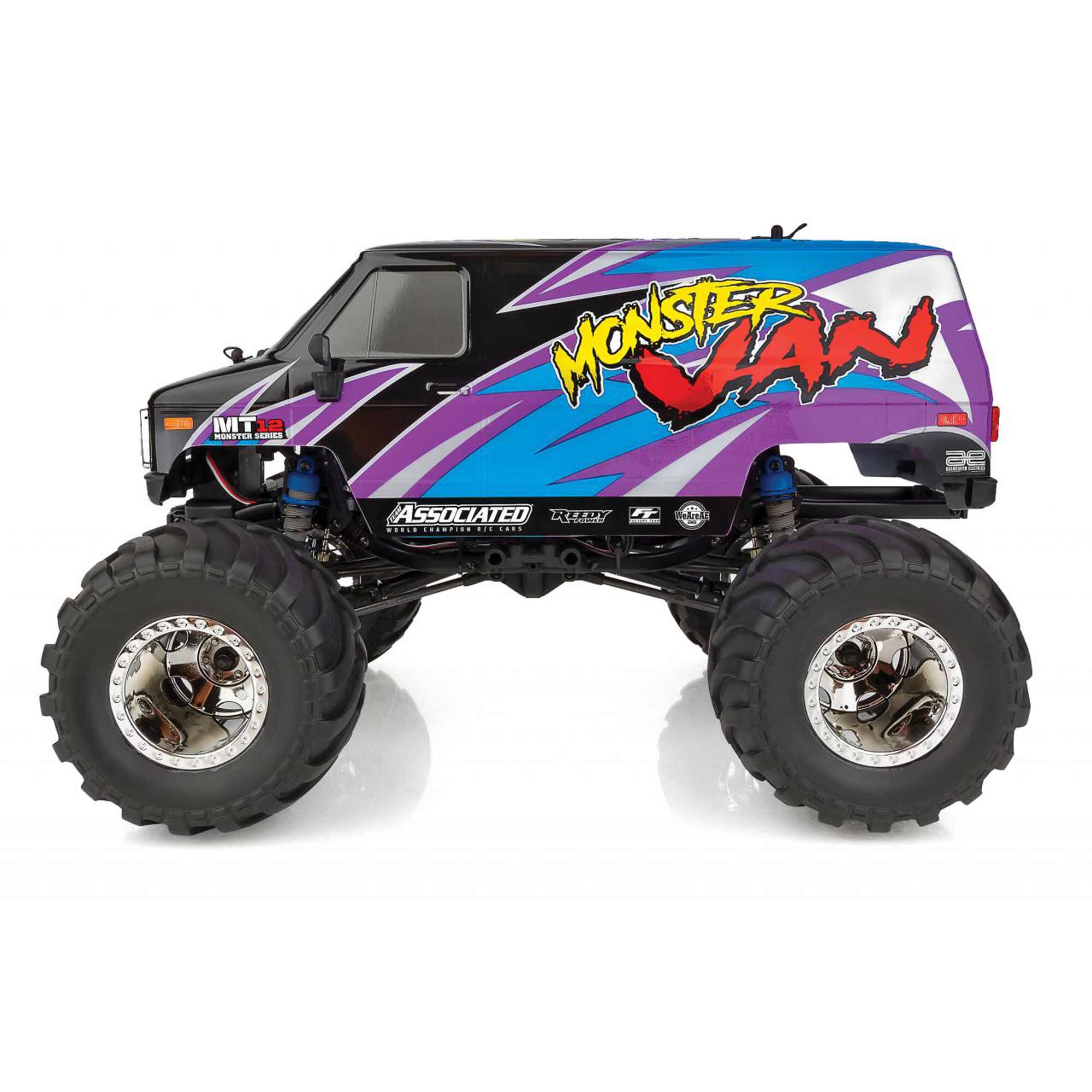 Team Associated 1/12 MT12 4x4 Monster Van RTR, LiPo Combo