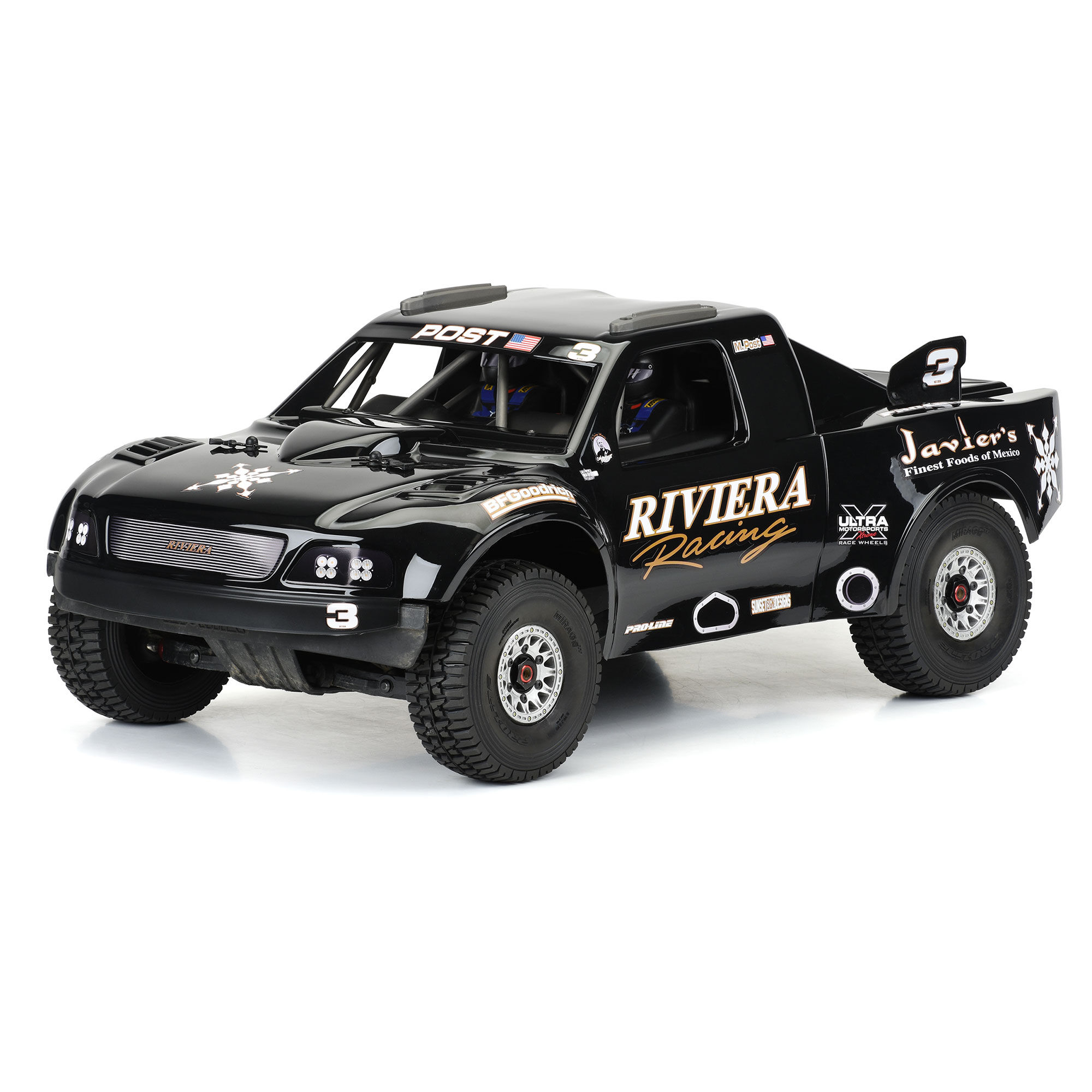 Pro-Line Racing 1/7 Pre-Cut 1997 Ford F-150 Trophy Truck Riviera Black Body: Mojave
