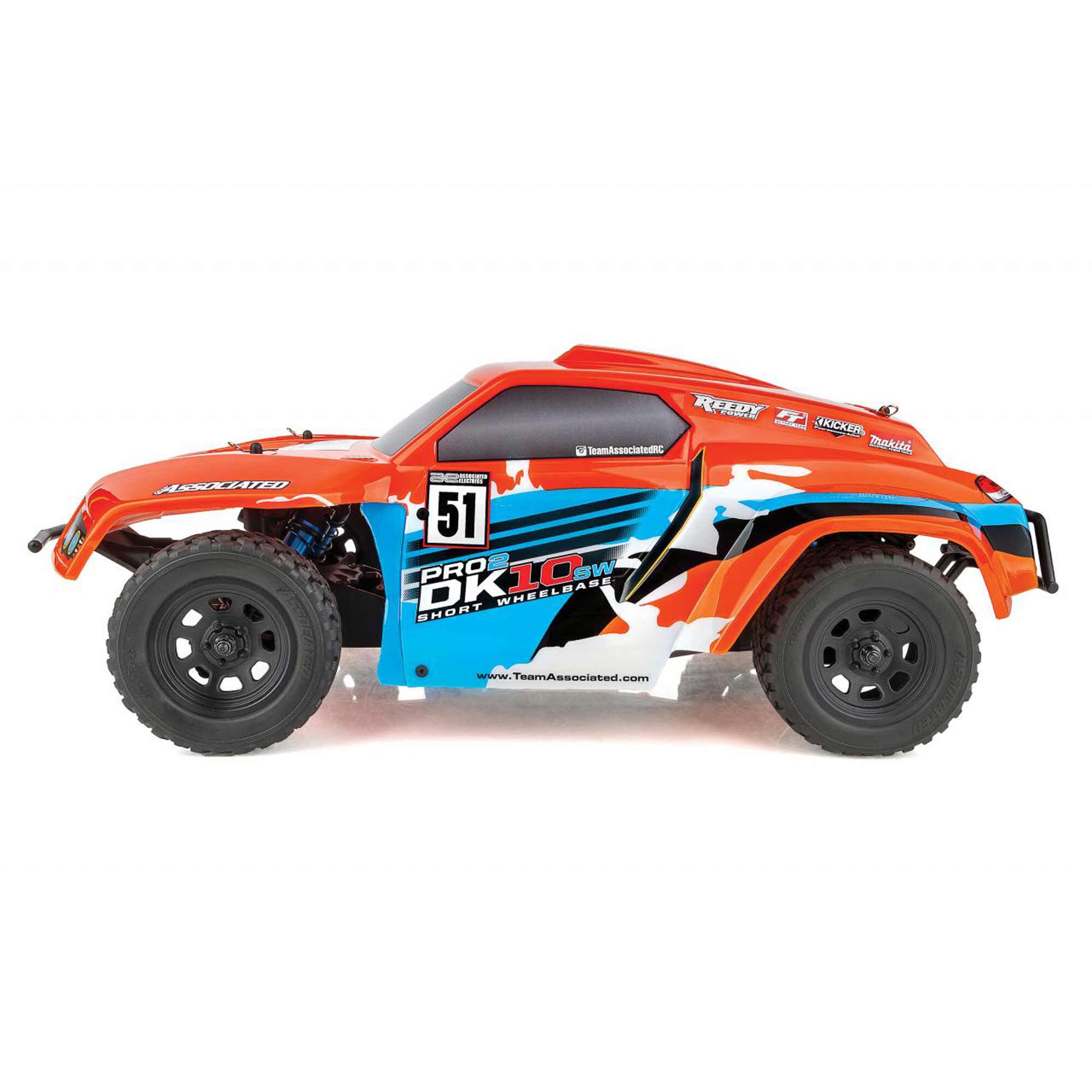 Team Associated 1/10 Pro2 DK10SW 2WD Dakar Buggy RTR, Red/White