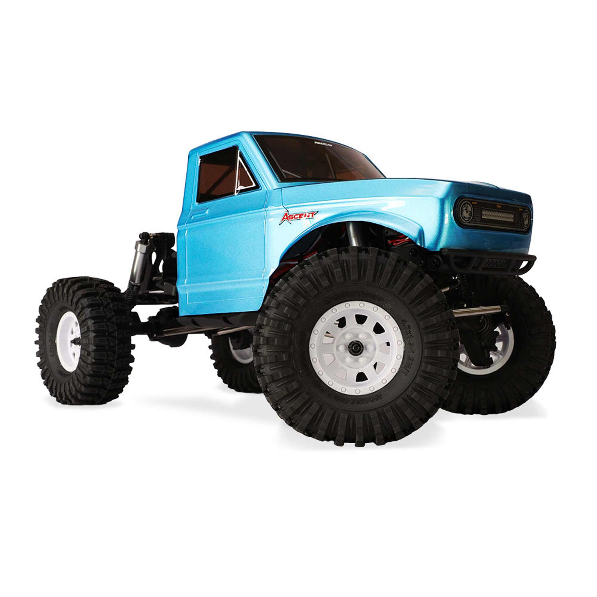 Redcat Racing 1/10 Ascent LCG Two-Piece Pinched & Dovetailed Body Rock Crawler RTR, Blue