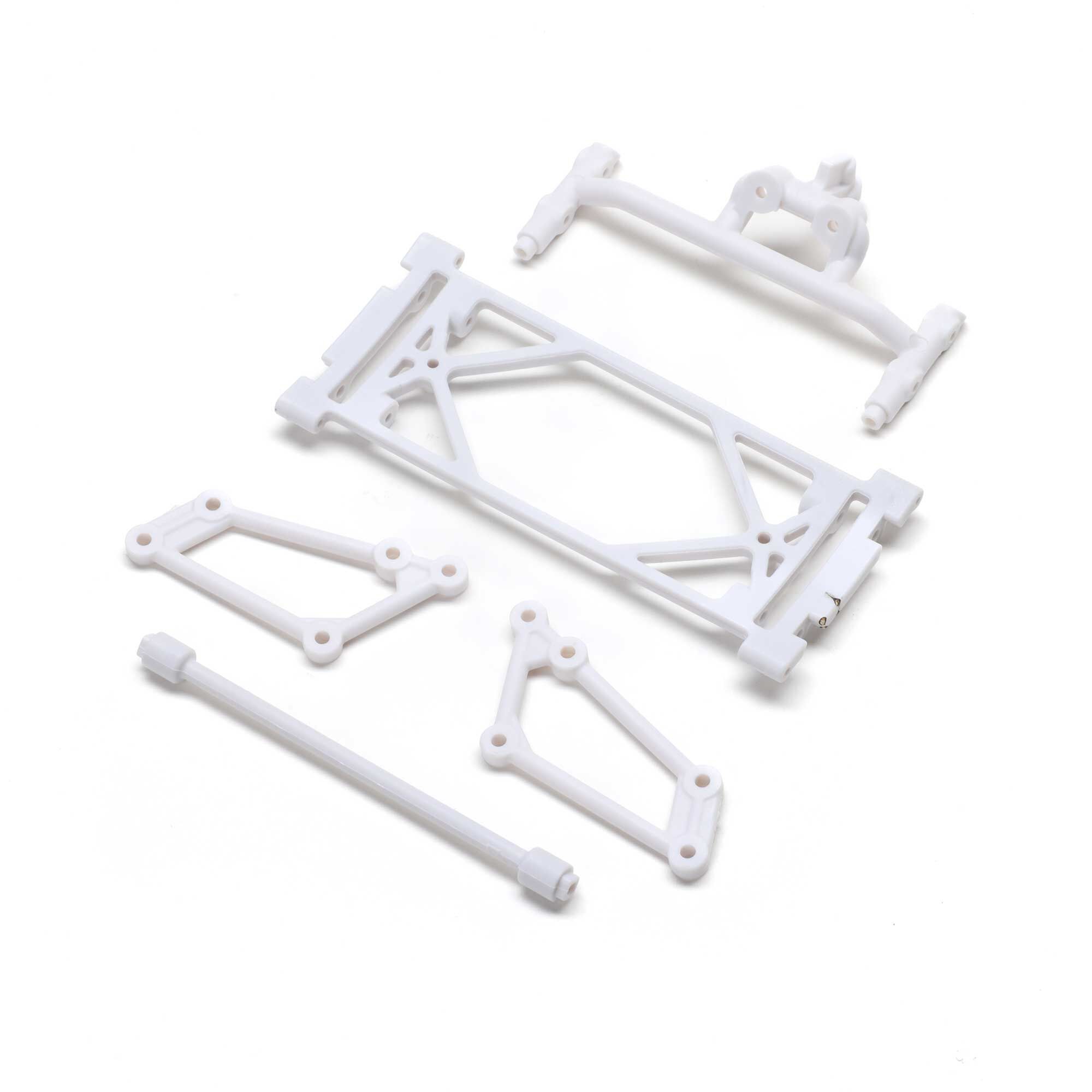 Losi Front Wing Mount Set, White: 22S Sprint