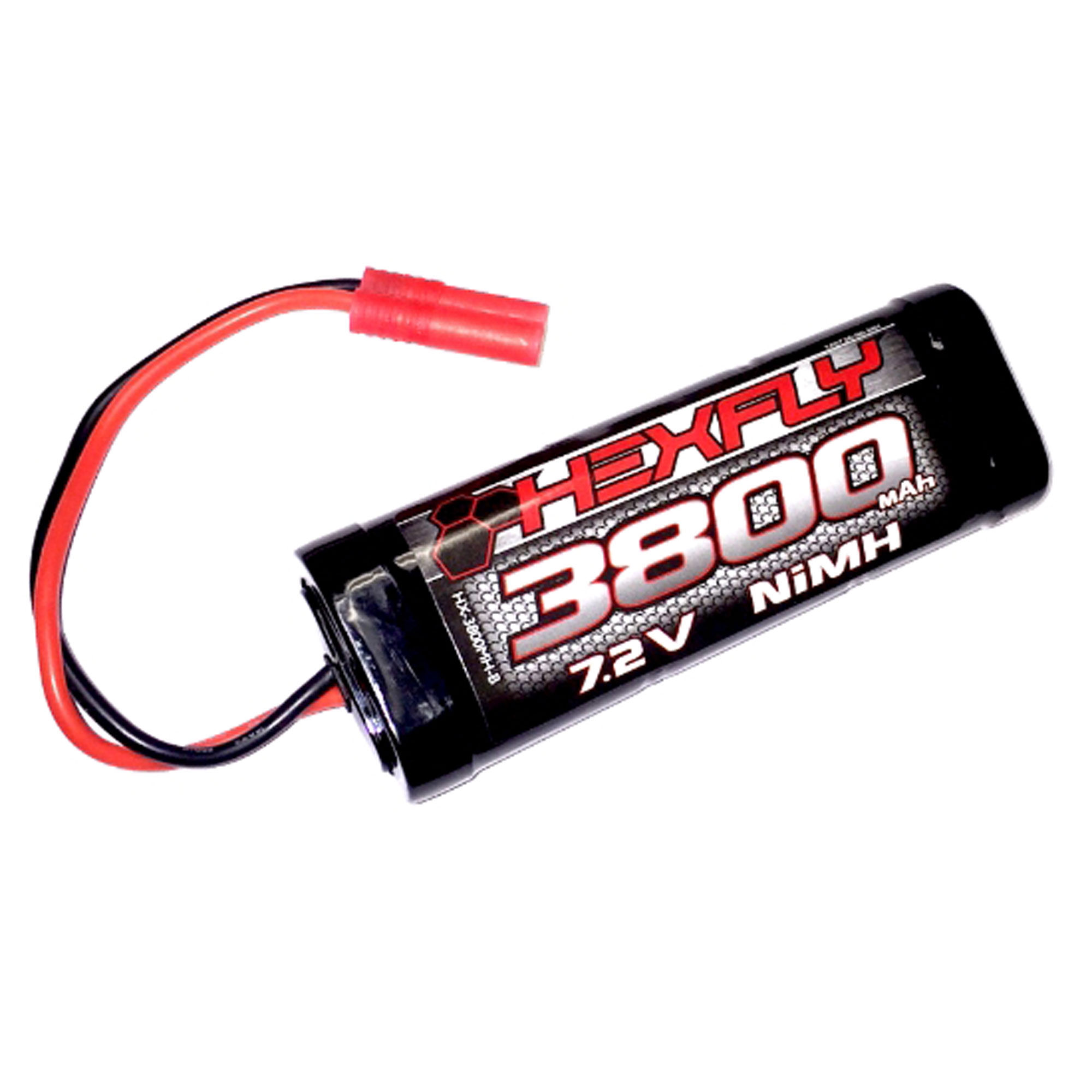 Redcat Racing 7.2V 3800mAh Ni-MH Battery: Banana 4.0 Connector