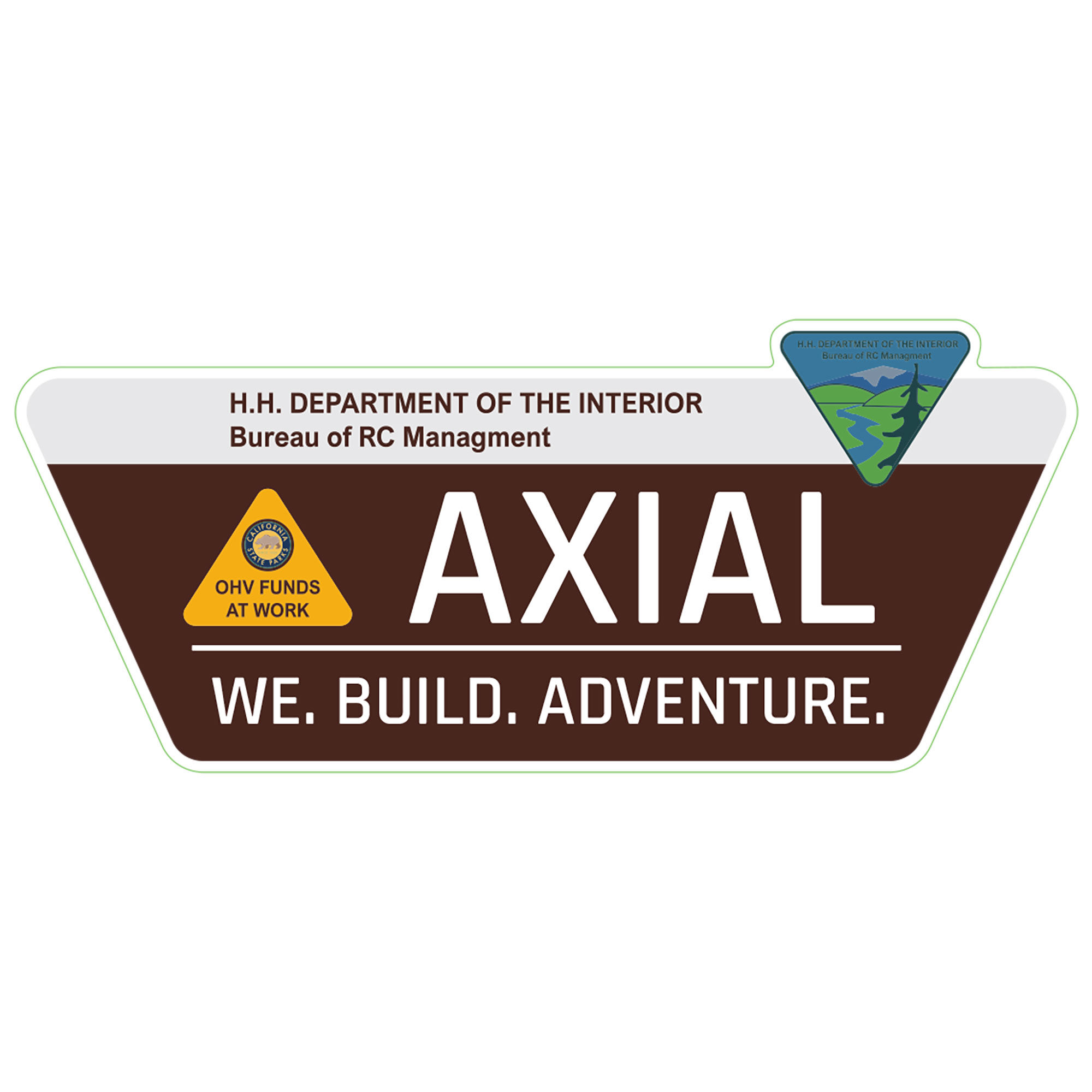 Axial Axial Bureau of RC Management Sticker