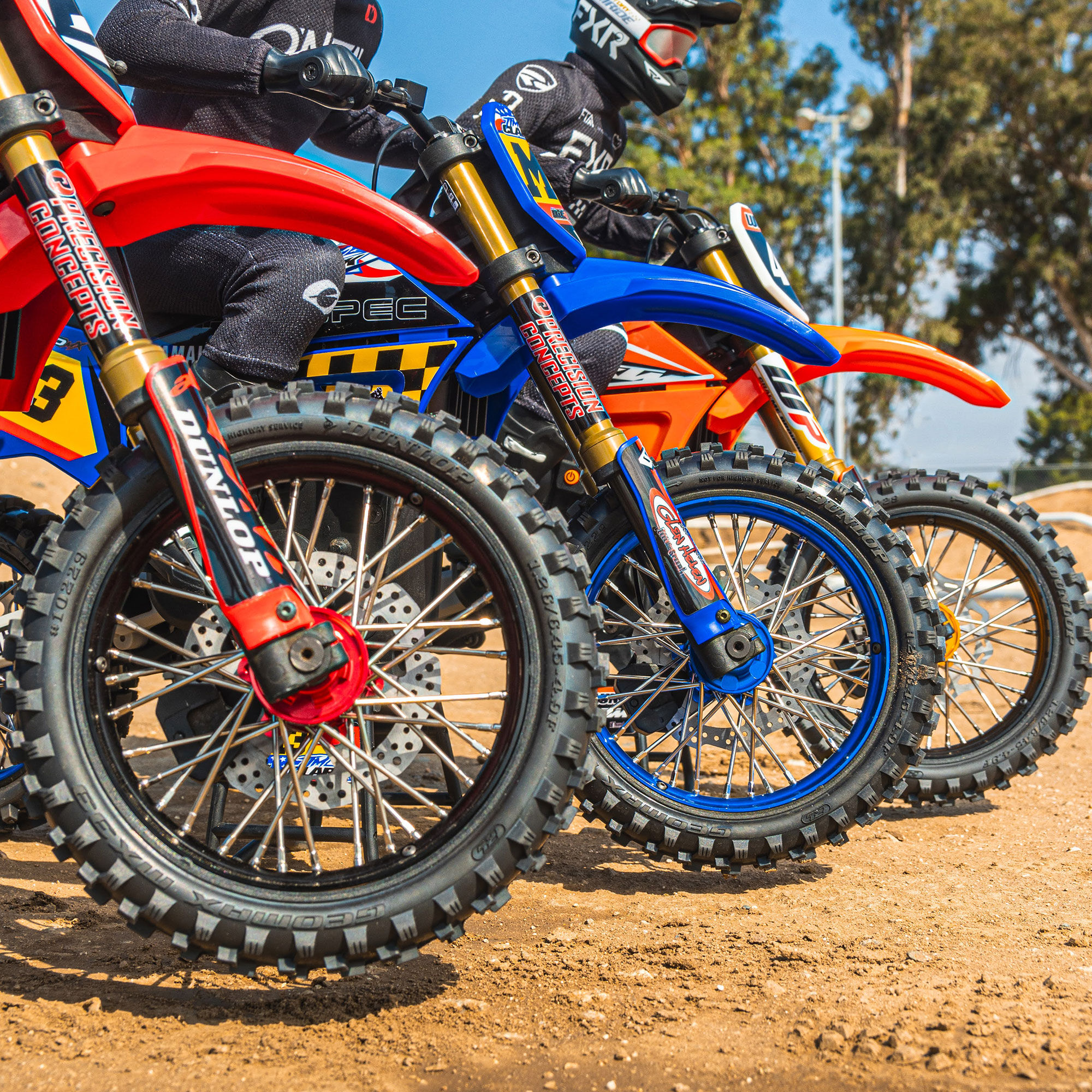 Pro-Line Racing 1/4 Pro-Spec Aluminum V2 Bead Front Wheel Black/Red (1): Promoto-MX