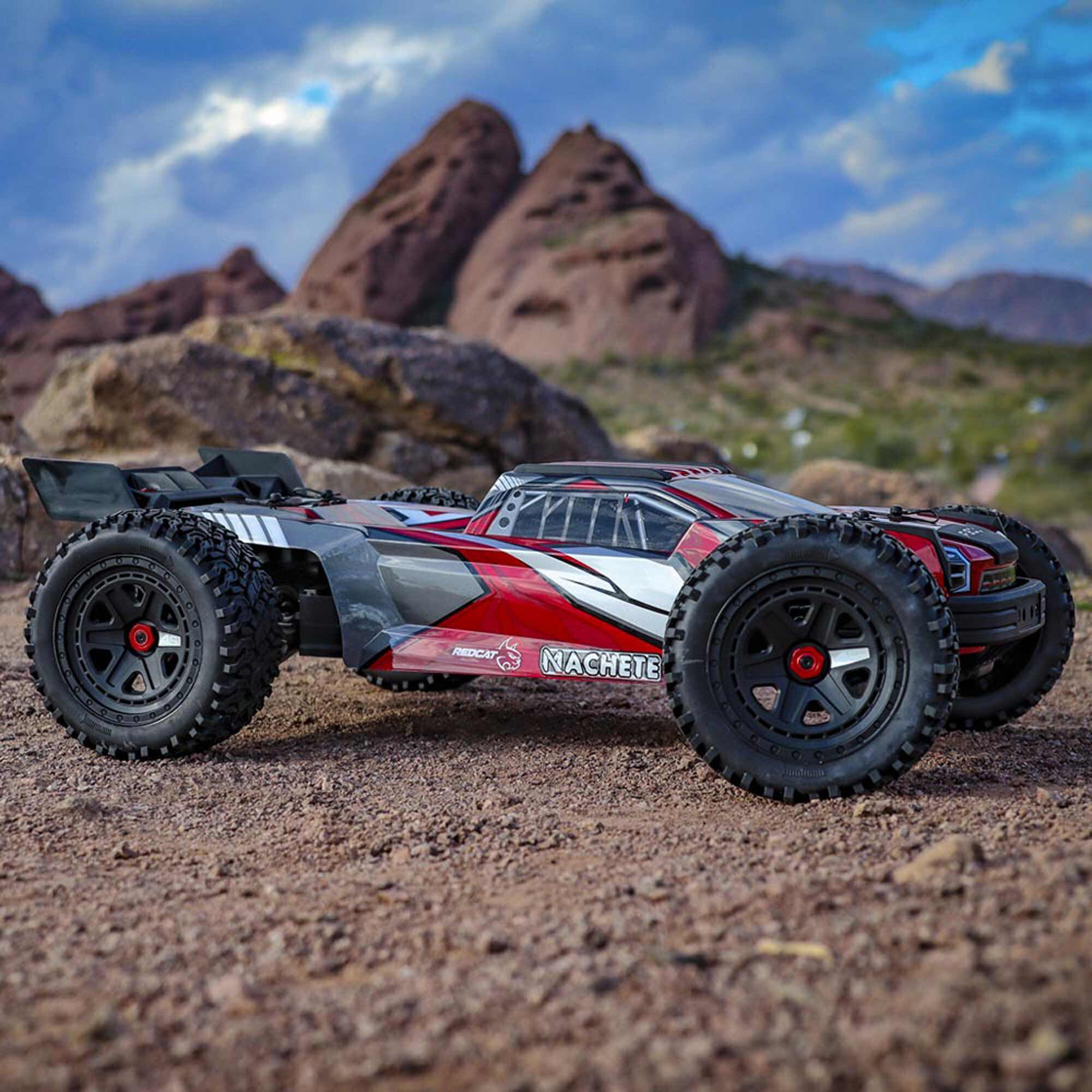 Redcat Racing 1/6 Machete 4S Brushless Electric Monster Truck, Red