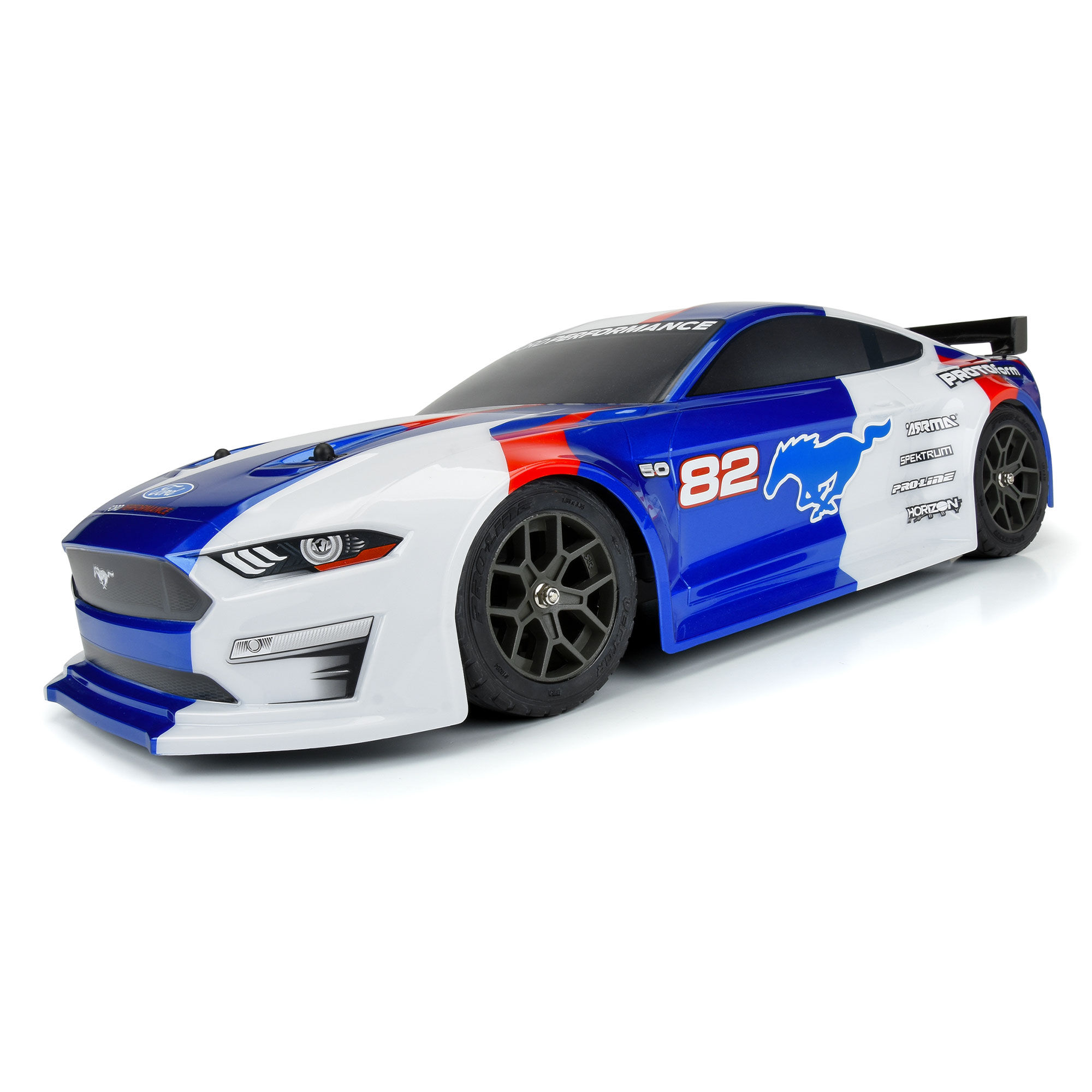 PROTOform 1/8 2021 Ford Mustang Painted Body (Blue): Vendetta & Infraction 3S