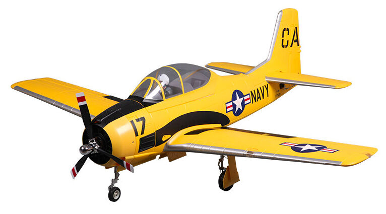 FMS T-28D Trojan V4 Yellow PNP, 1400mm