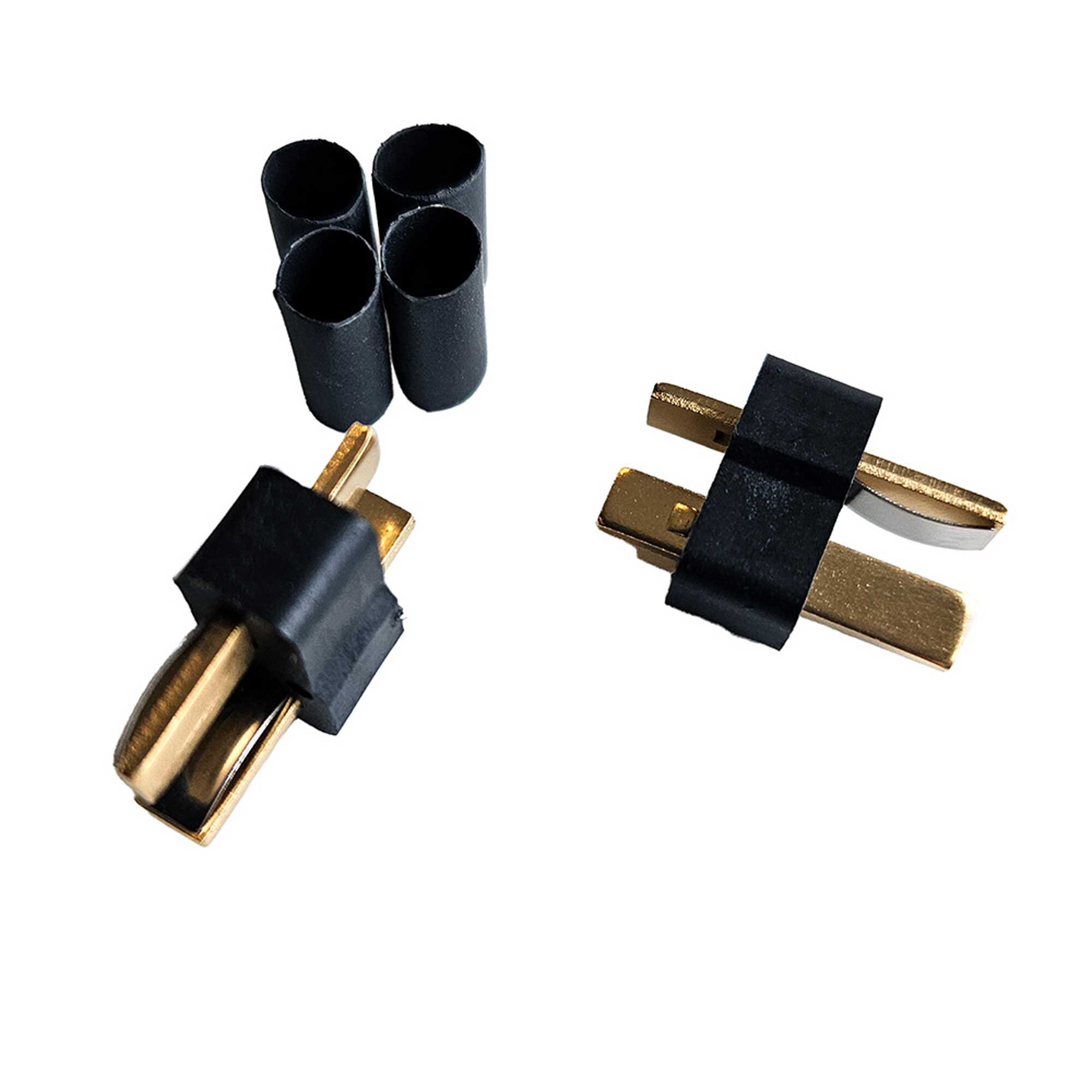 W. S. Deans Company Ultra Plug® HB Male 2 Pack&nbsp; 3/16” Shrink Tubing for use with 12-16 Gauge Wire