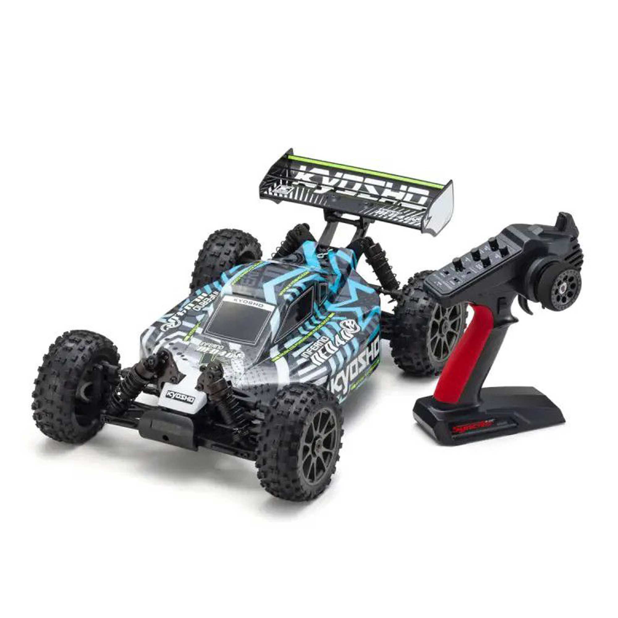 Kyosho 1/8 Inferno Neo 4.0 4x4 Brushless Off-Road Buggy RTR, Turquoise